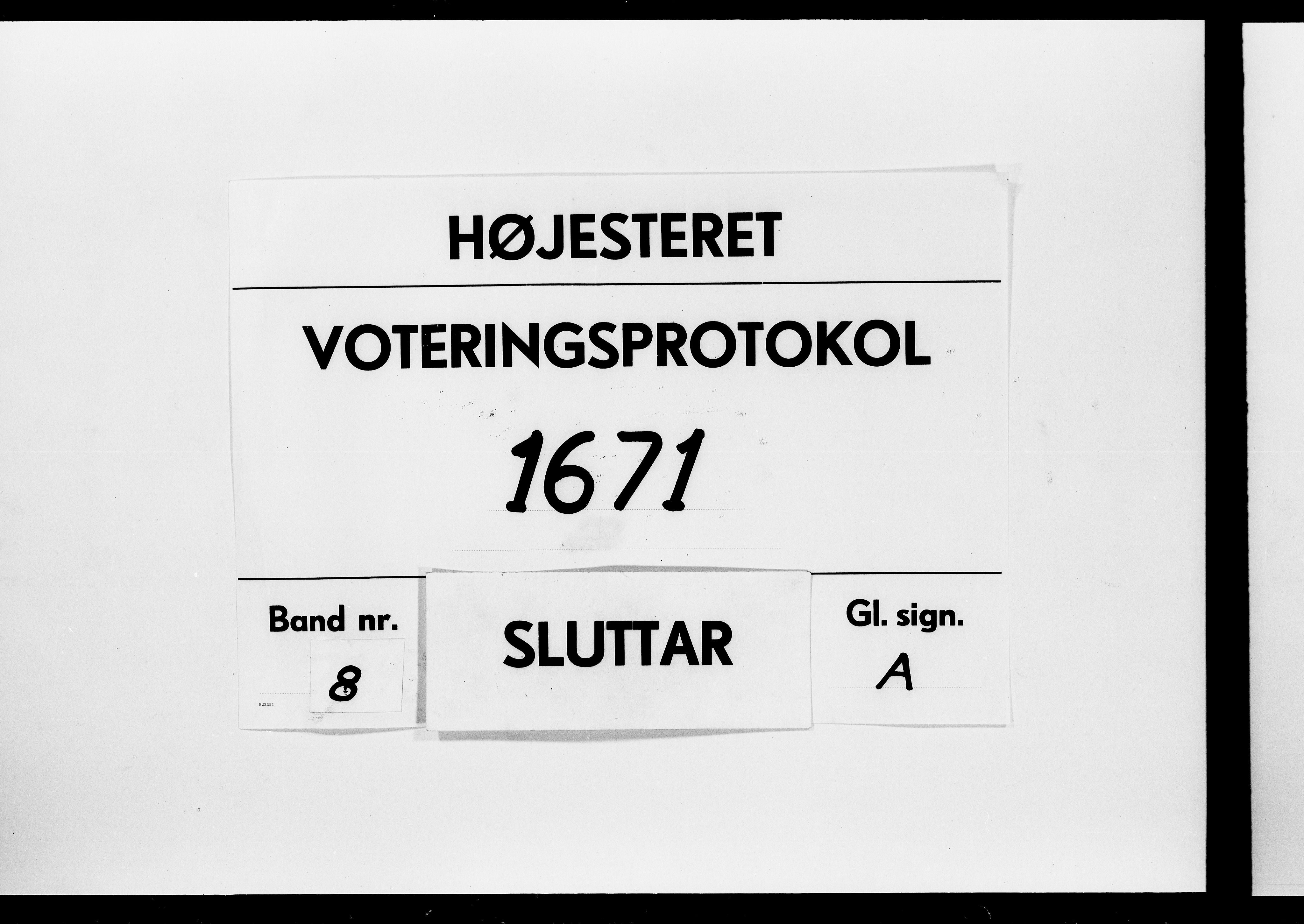 Højesteret, DRA/A-0009, 1671