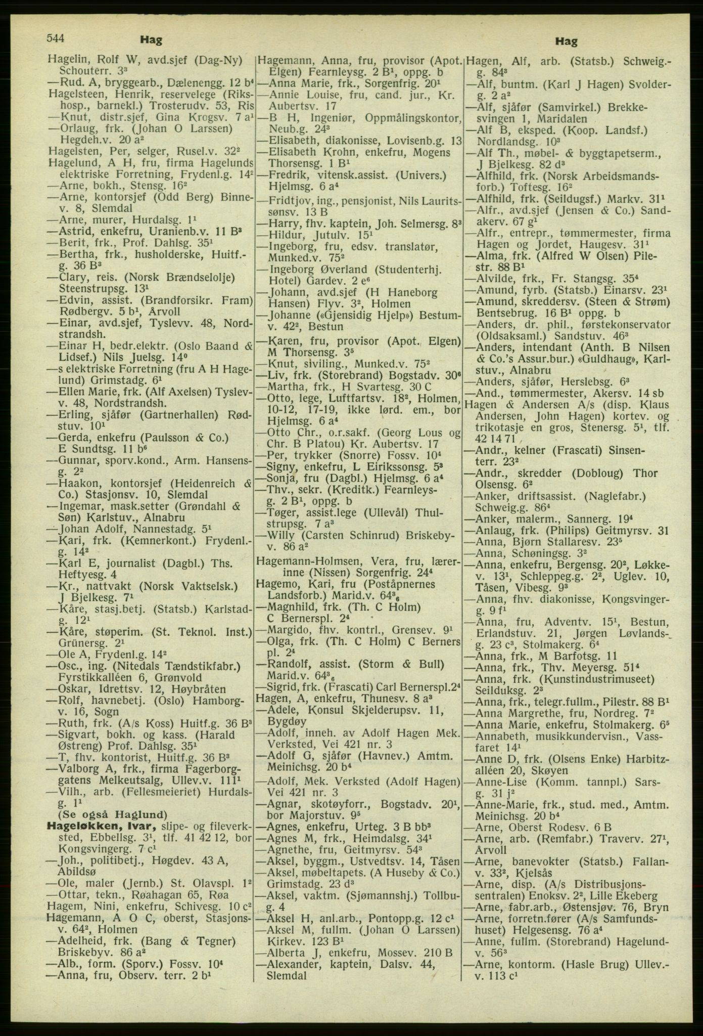 Kristiania/Oslo adressebok, PUBL/-, 1958-1959, s. 544