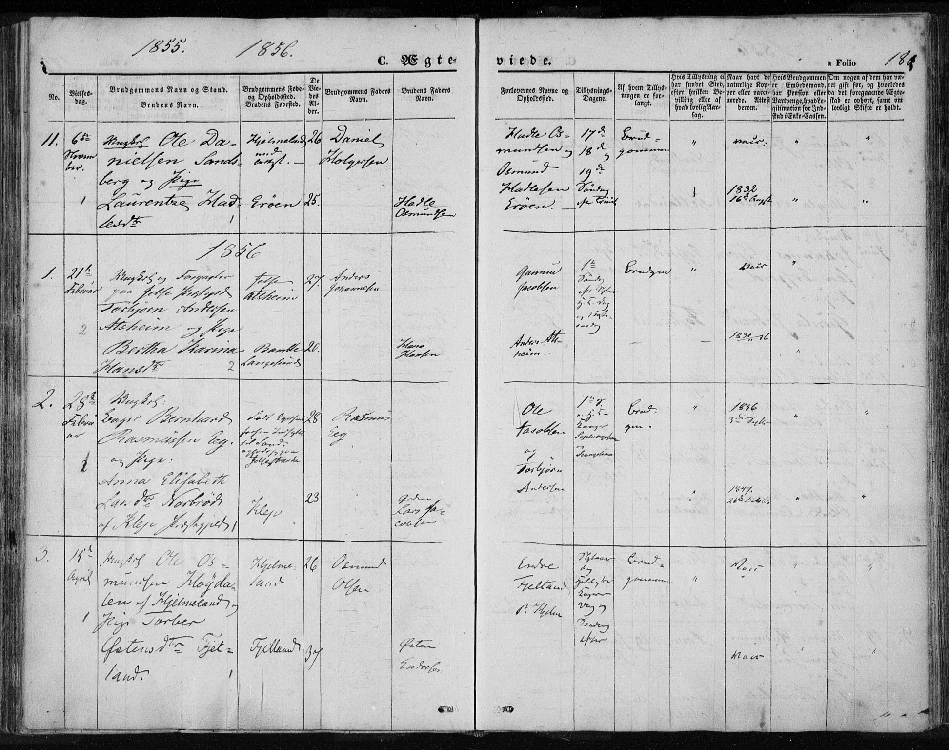 Jelsa sokneprestkontor, SAST/A-101842/01/IV: Ministerialbok nr. A 7, 1854-1866, s. 180