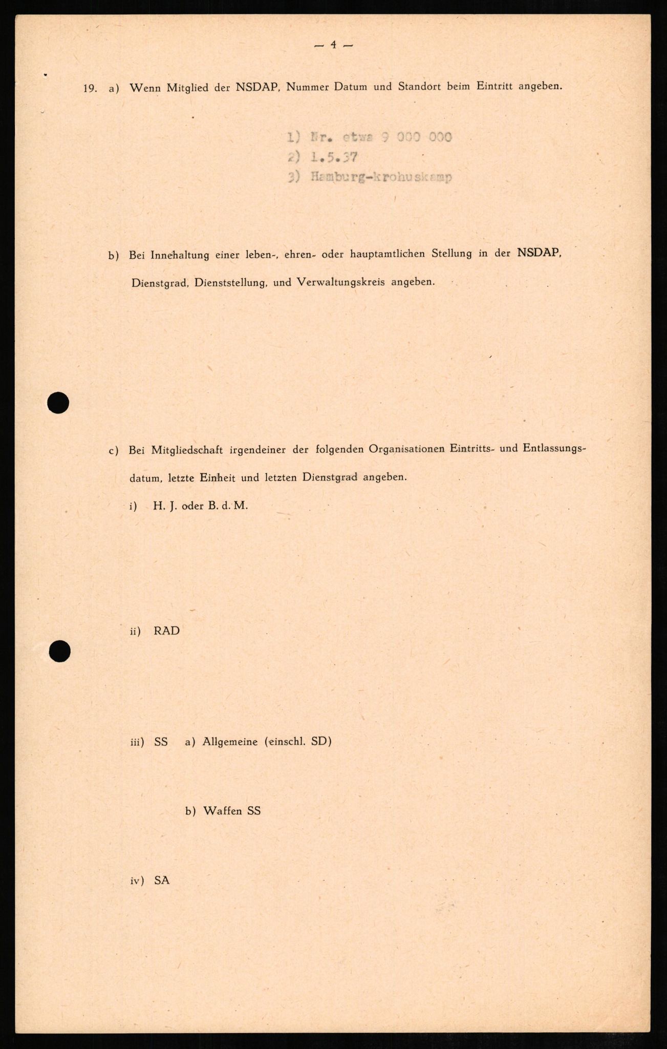 Forsvaret, Forsvarets overkommando II, AV/RA-RAFA-3915/D/Db/L0008: CI Questionaires. Tyske okkupasjonsstyrker i Norge. Tyskere., 1945-1946, s. 379