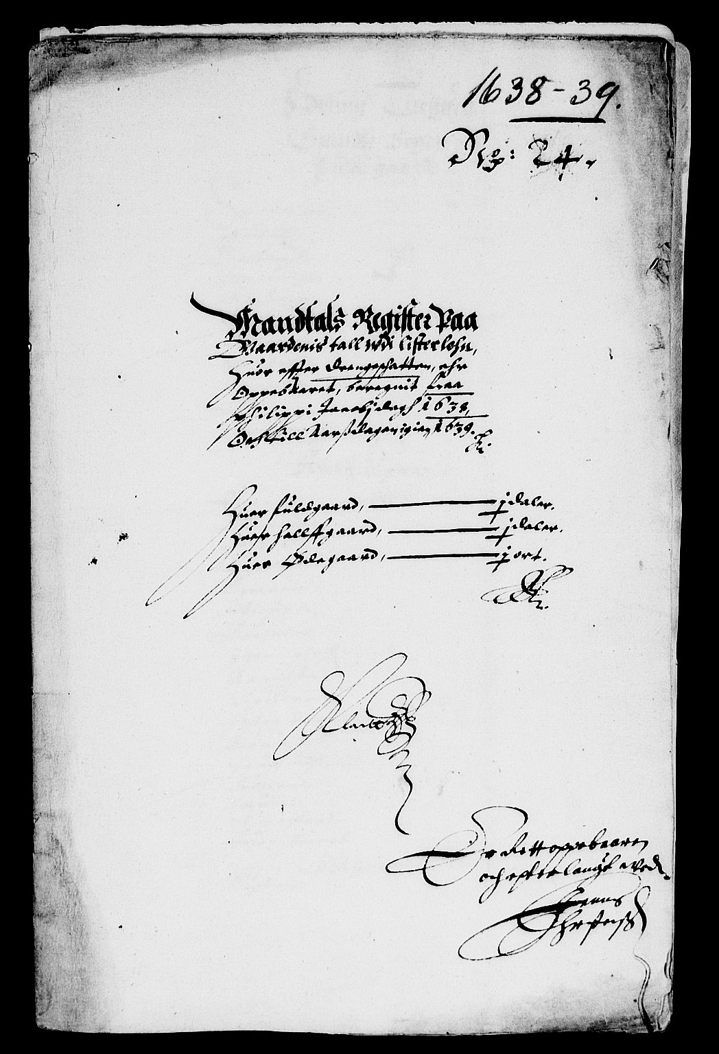 Rentekammeret inntil 1814, Reviderte regnskaper, Lensregnskaper, RA/EA-5023/R/Rb/Rbr/L0012: Lista len, 1638-1640