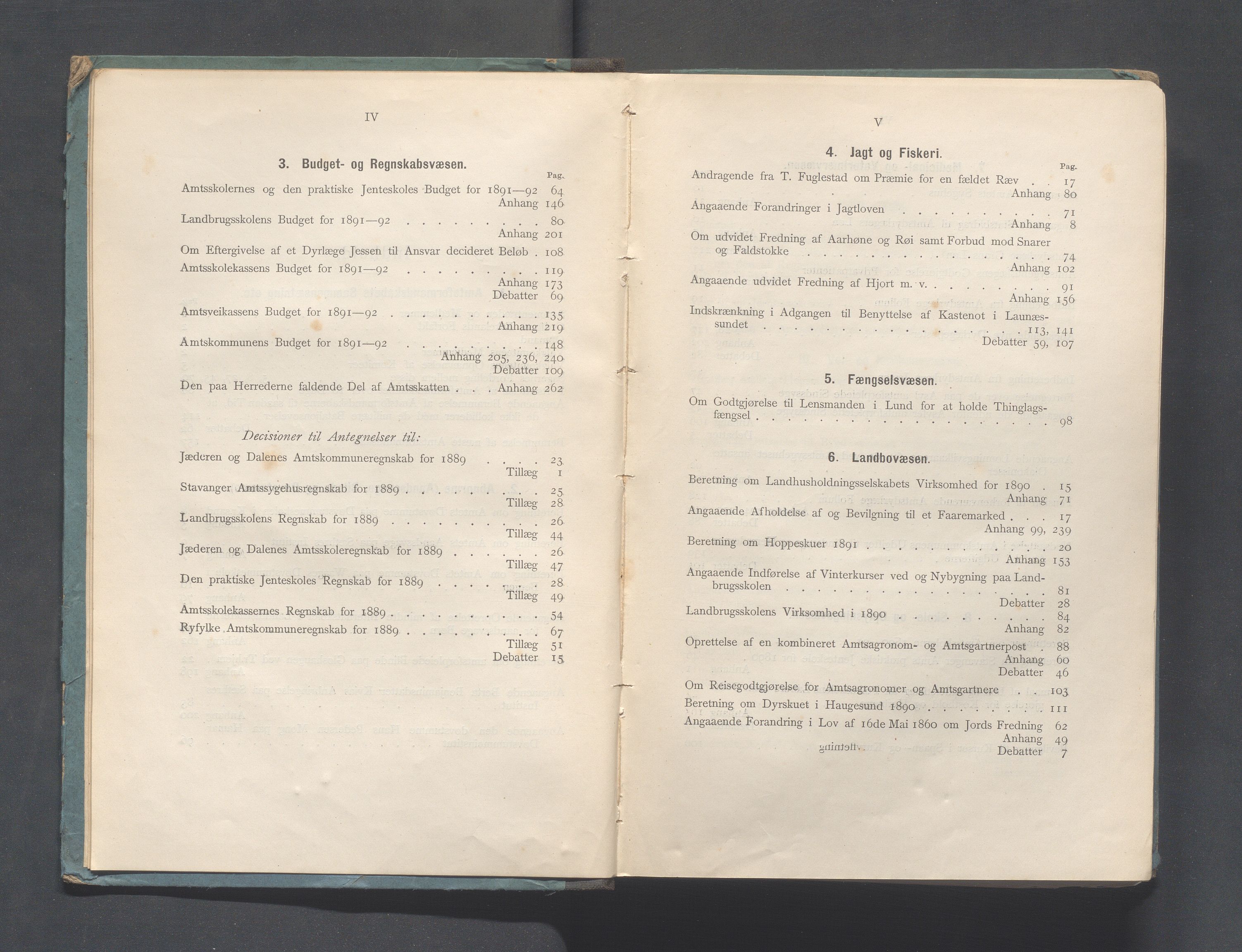 Rogaland fylkeskommune - Fylkesrådmannen , IKAR/A-900/A, 1891, s. 5