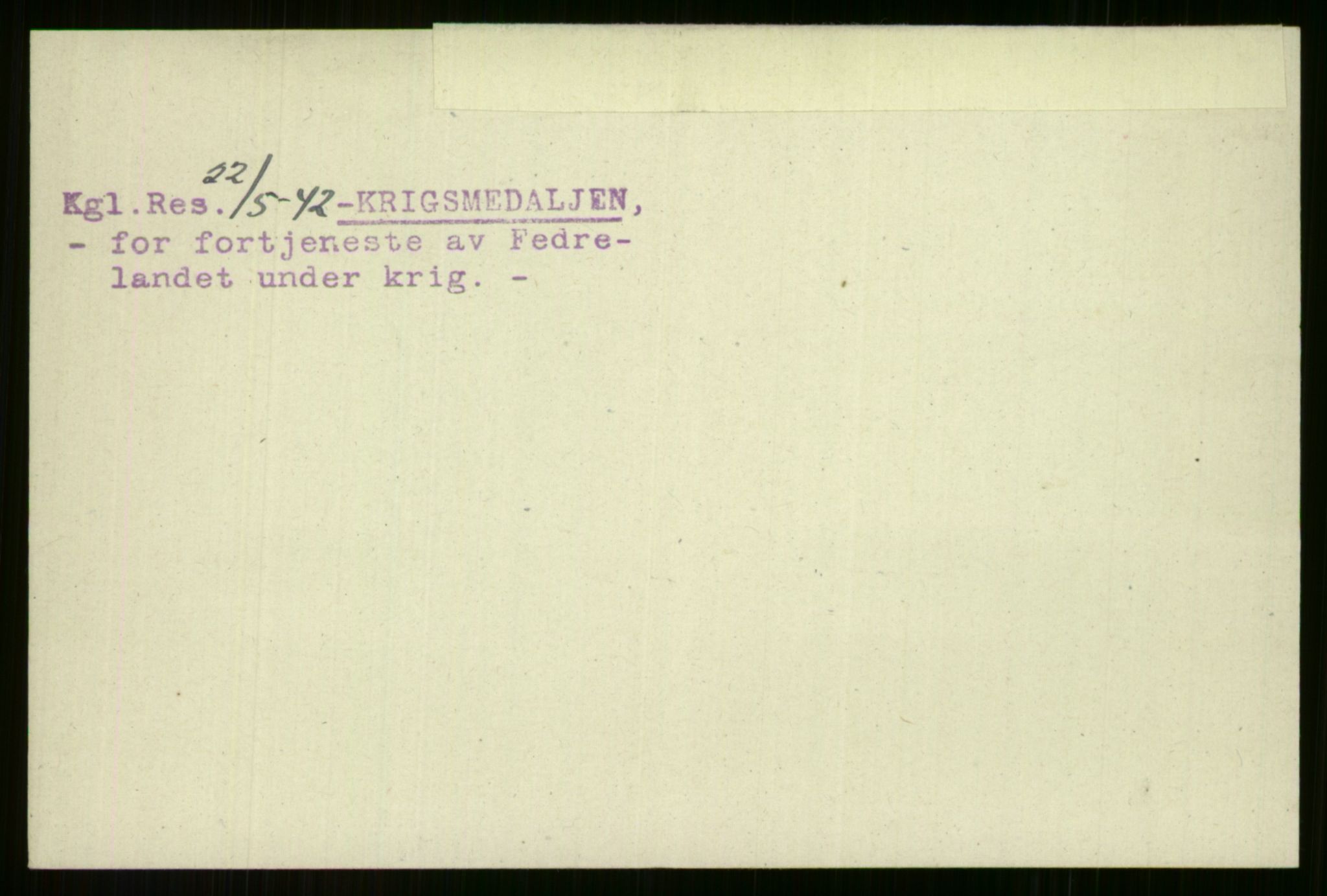 Direktoratet for sjømenn, AV/RA-S-3545/G/Gi/L0005: Alfabetisk ordnet kartotek over krigsdekorasjoner tildelt nordmenn under krigen, Ekeberg - Hendriksen, 1940-1945, s. 20