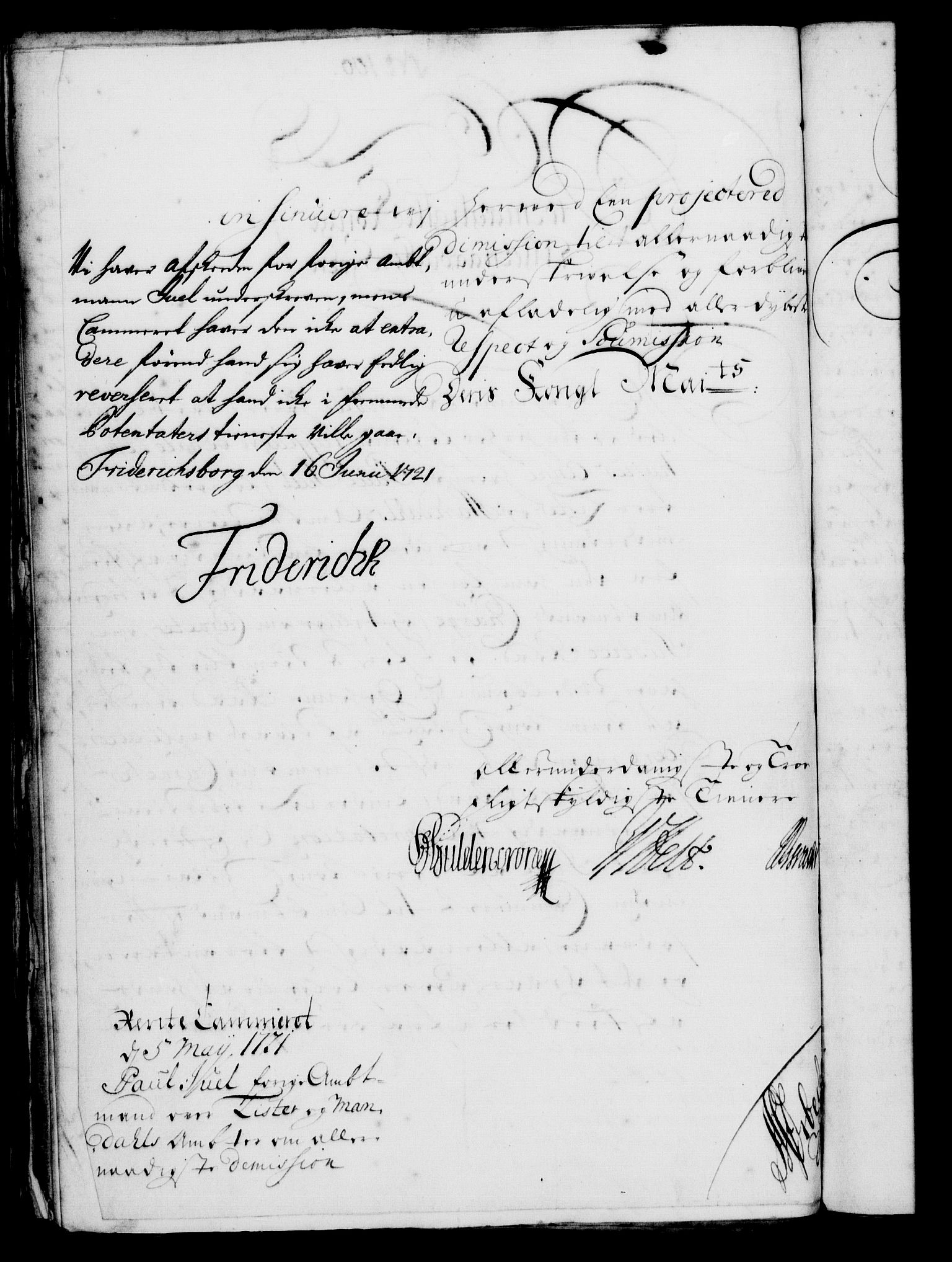 Rentekammeret, Kammerkanselliet, RA/EA-3111/G/Gf/Gfa/L0004: Norsk relasjons- og resolusjonsprotokoll (merket RK 52.4), 1721, s. 769