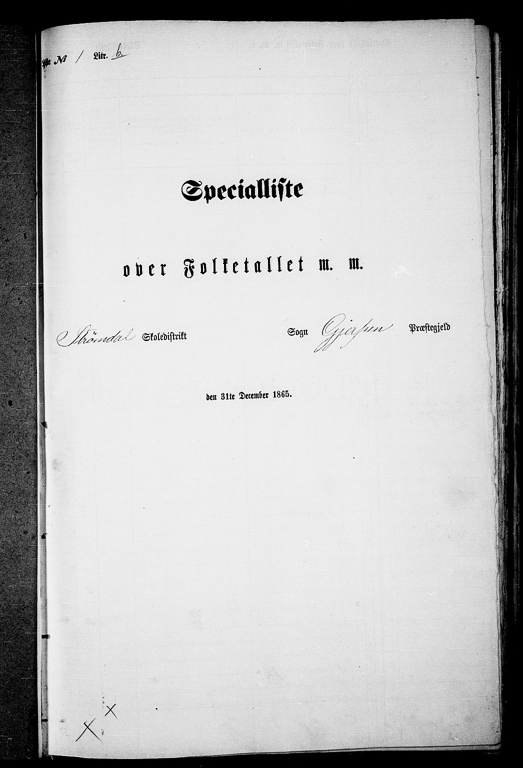 RA, Folketelling 1865 for 0812P Gjerpen prestegjeld, 1865, s. 29