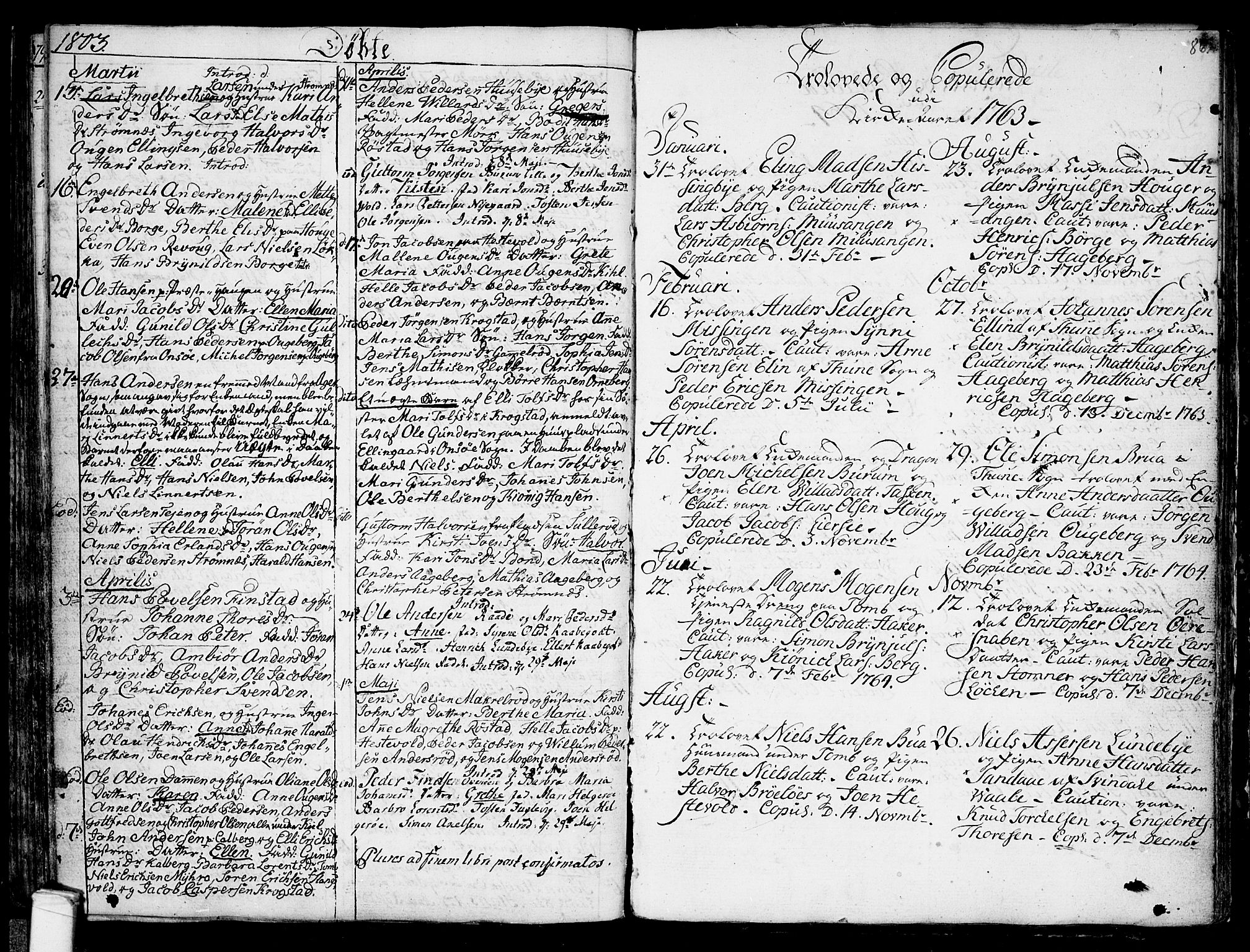 Råde prestekontor kirkebøker, AV/SAO-A-2009/F/Fa/L0002: Ministerialbok nr. 2, 1762-1806, s. 86