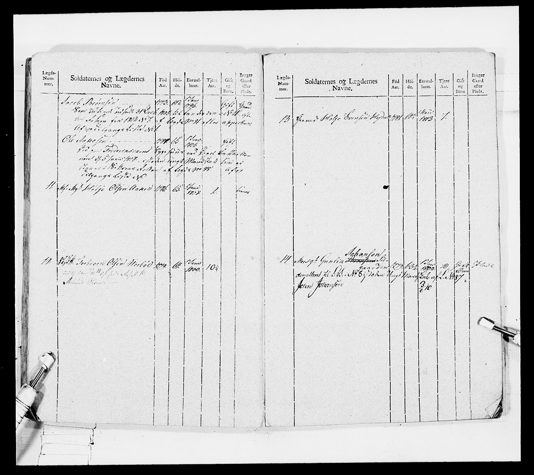 Generalitets- og kommissariatskollegiet, Det kongelige norske kommissariatskollegium, AV/RA-EA-5420/E/Eh/L0116: Telemarkske nasjonale infanteriregiment, 1810, s. 472