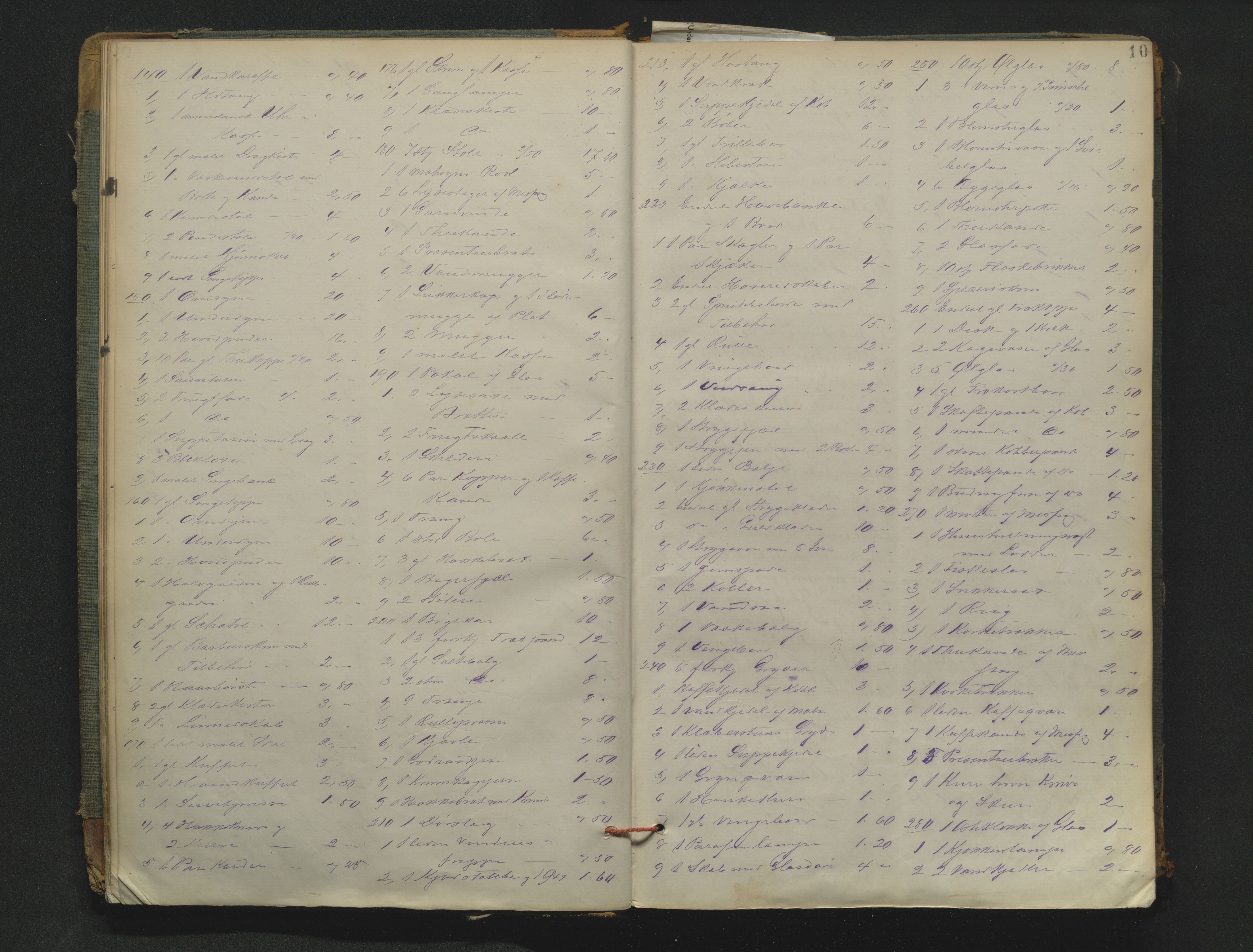 Drammen byfogd, AV/SAKO-A-222/H/Hb/Hbb/L0006: Registreringsprotokoll., 1886-1891, s. 10