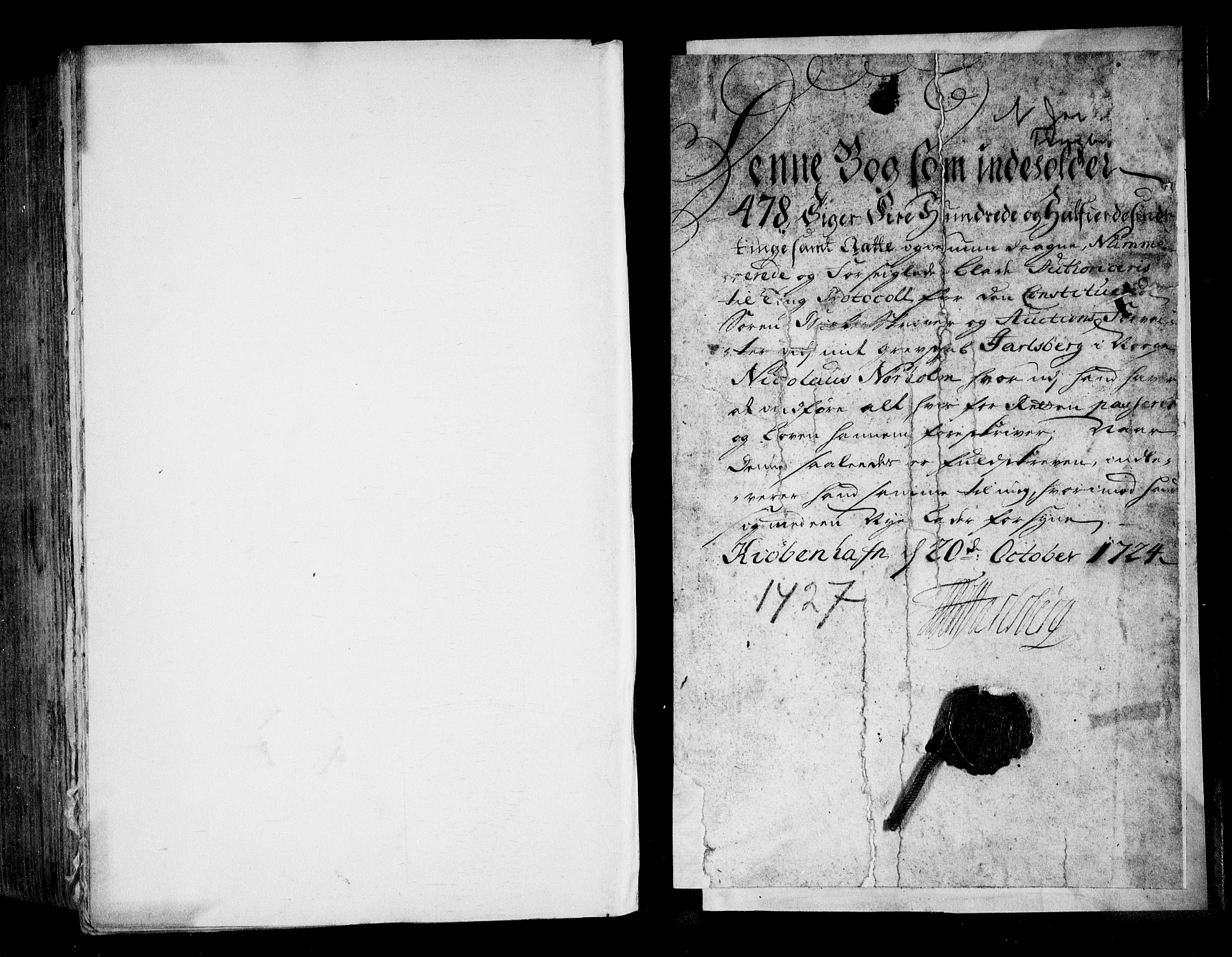 Nordre Jarlsberg sorenskriveri, SAKO/A-80/F/Fa/Faa/L0018: Tingbok, 1724-1727
