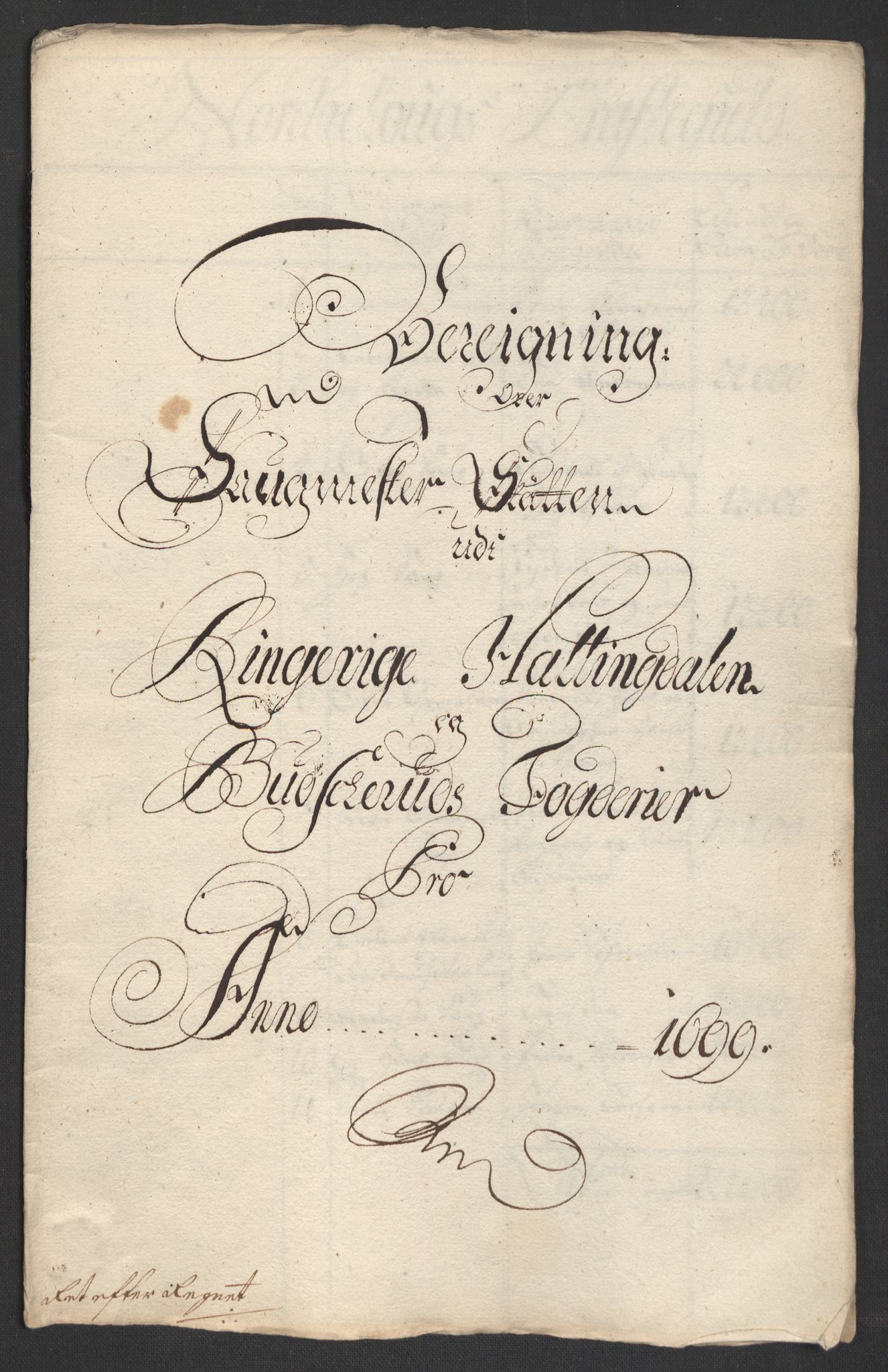 Rentekammeret inntil 1814, Reviderte regnskaper, Fogderegnskap, RA/EA-4092/R22/L1456: Fogderegnskap Ringerike, Hallingdal og Buskerud, 1699, s. 278