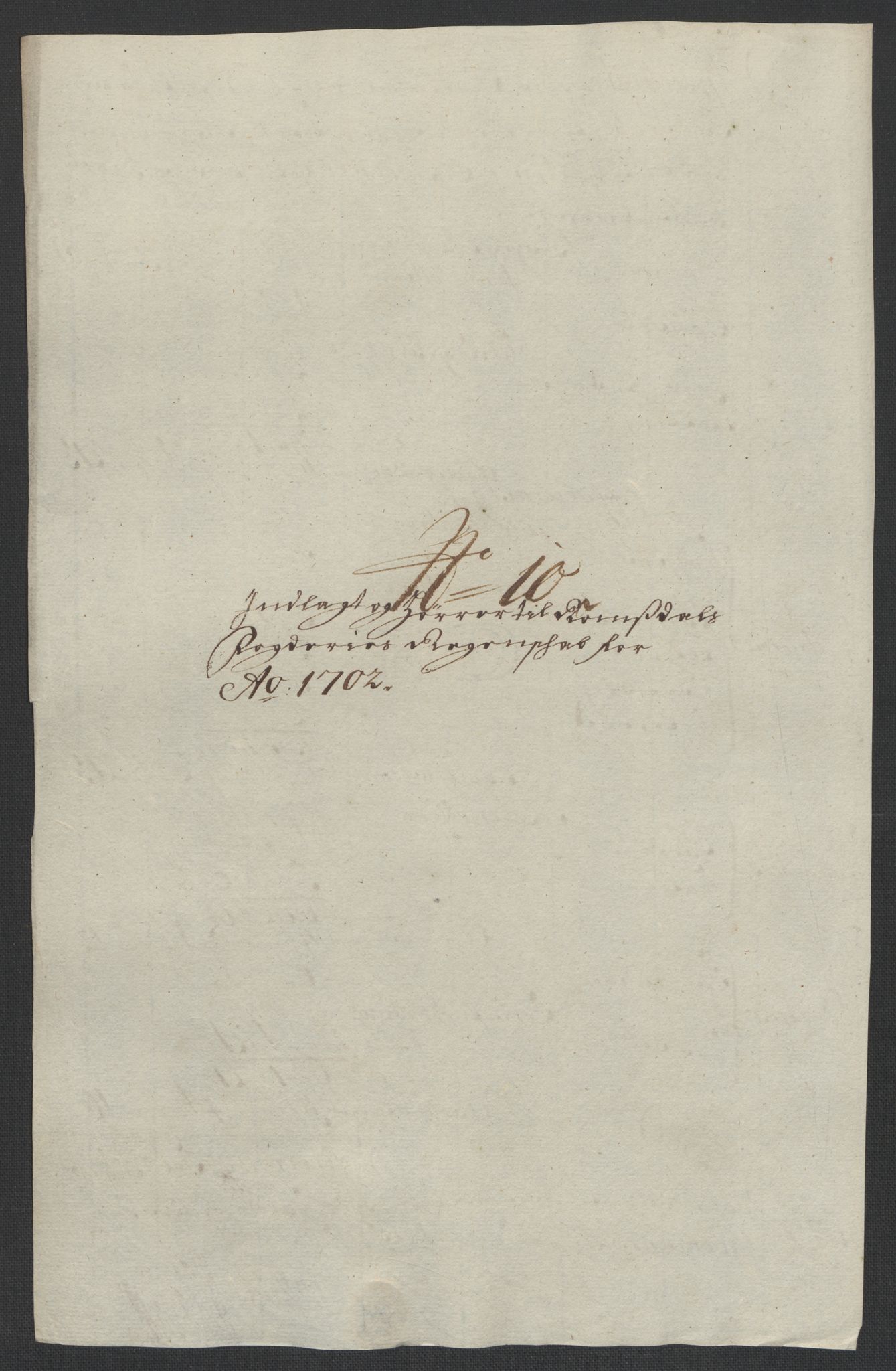 Rentekammeret inntil 1814, Reviderte regnskaper, Fogderegnskap, RA/EA-4092/R55/L3655: Fogderegnskap Romsdal, 1701-1702, s. 271