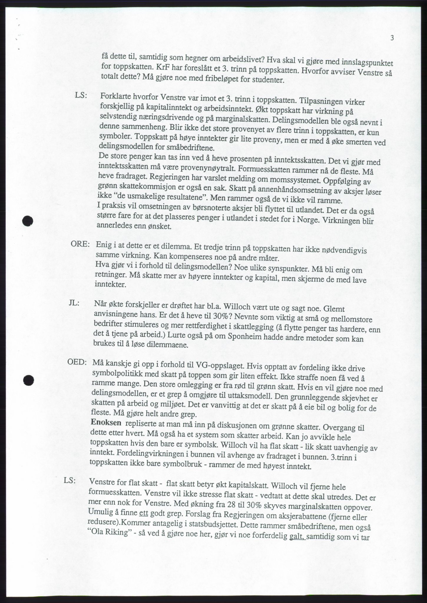 Forhandlingene mellom Kristelig Folkeparti, Senterpartiet og Venstre om dannelse av regjering, RA/PA-1073/A/L0001: Forhandlingsprotokoller, 1997, s. 35