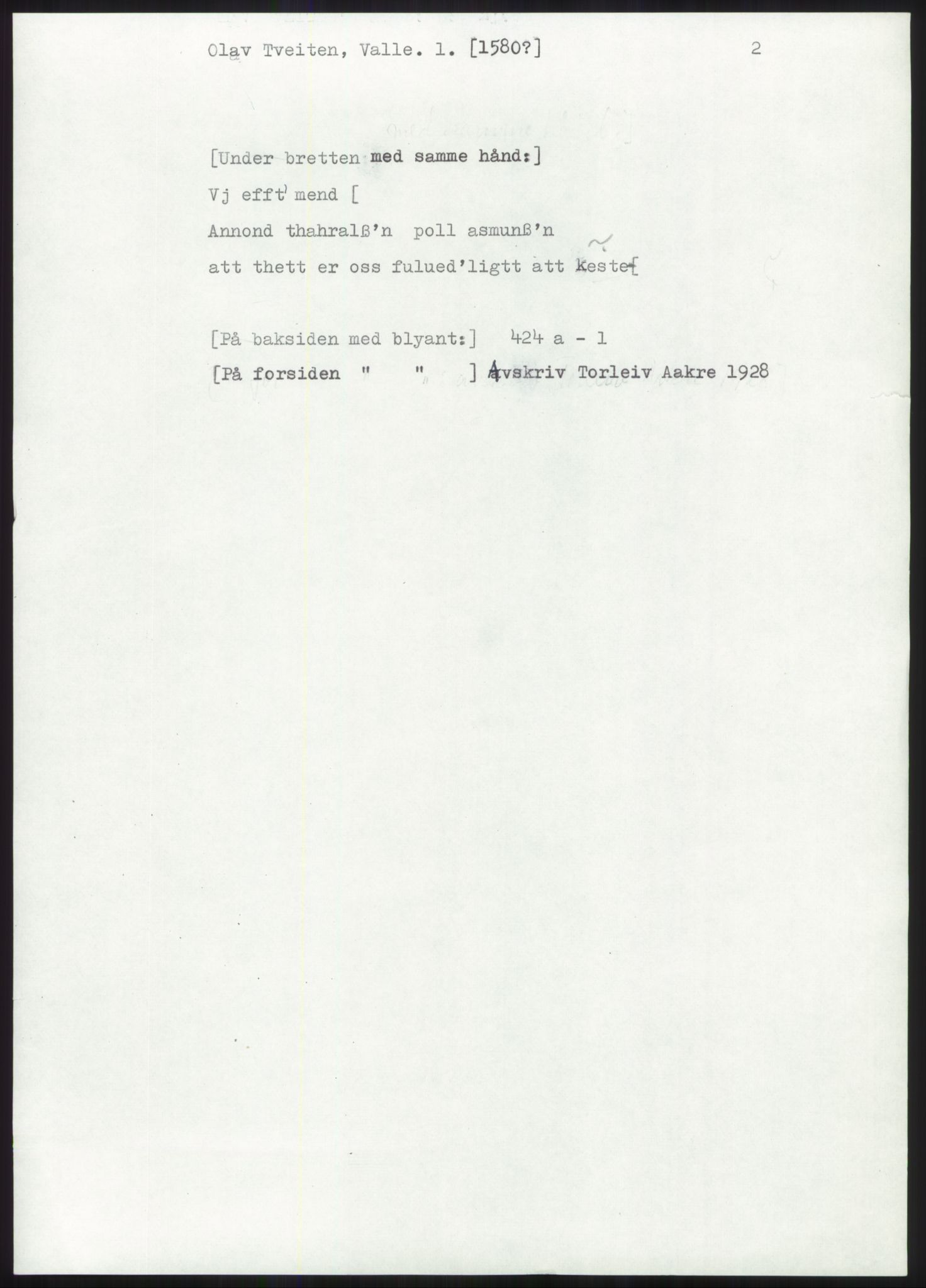 Samlinger til kildeutgivelse, Diplomavskriftsamlingen, RA/EA-4053/H/Ha, s. 3