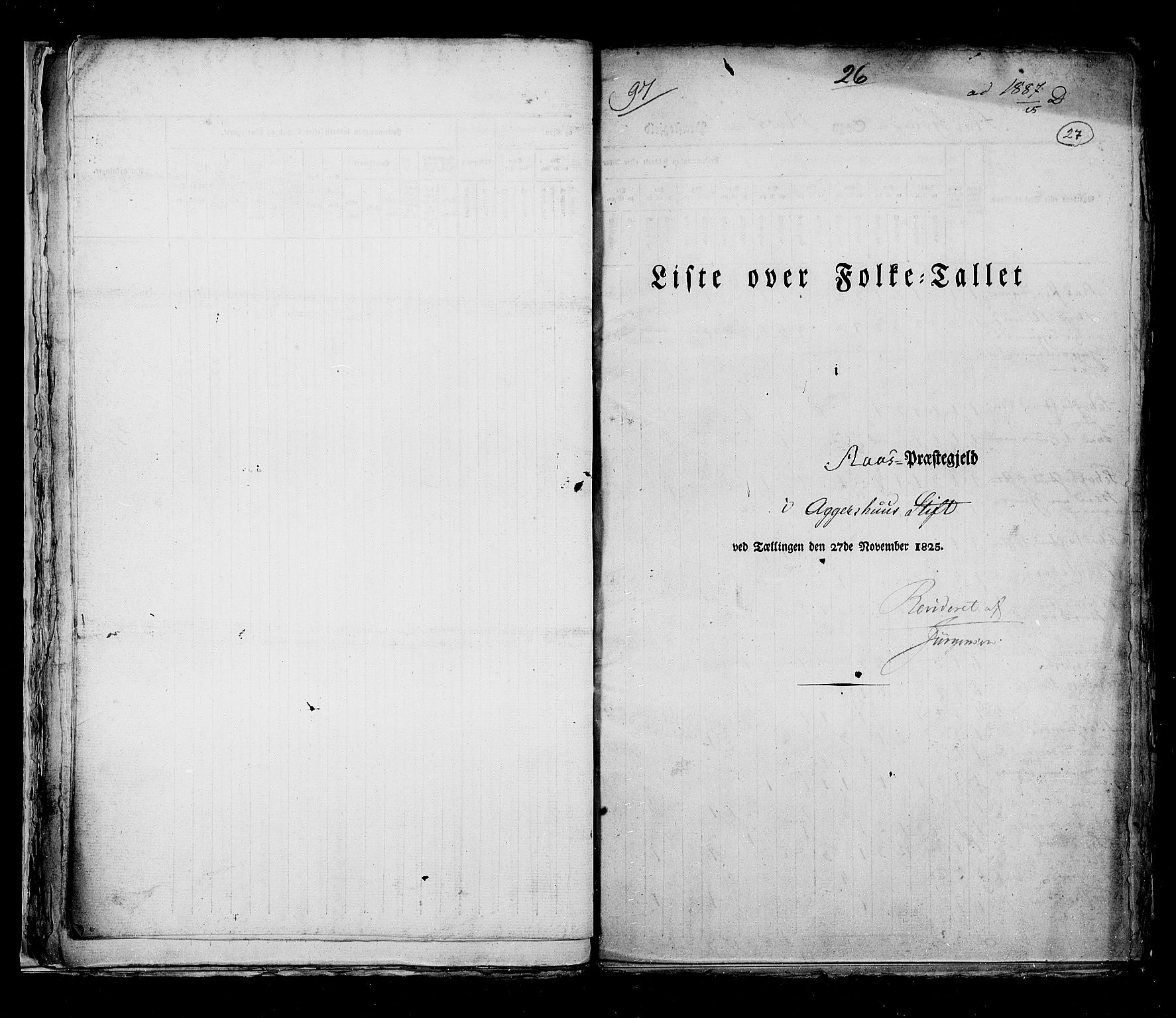 RA, Folketellingen 1825, bind 4: Akershus amt, 1825, s. 27
