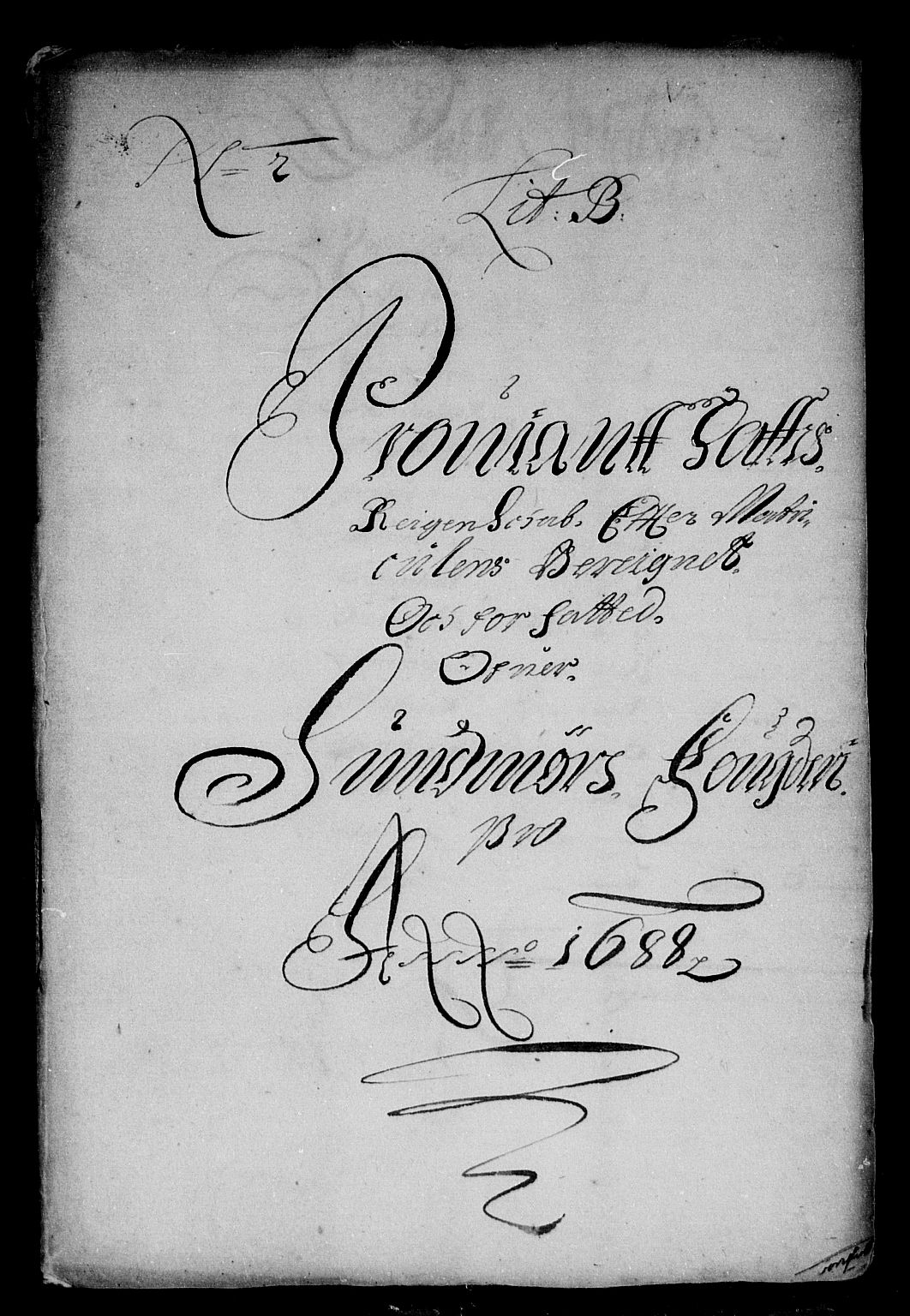 Rentekammeret inntil 1814, Reviderte regnskaper, Stiftamtstueregnskaper, Bergen stiftamt, AV/RA-EA-6043/R/Rc/L0087: Bergen stiftamt, 1688
