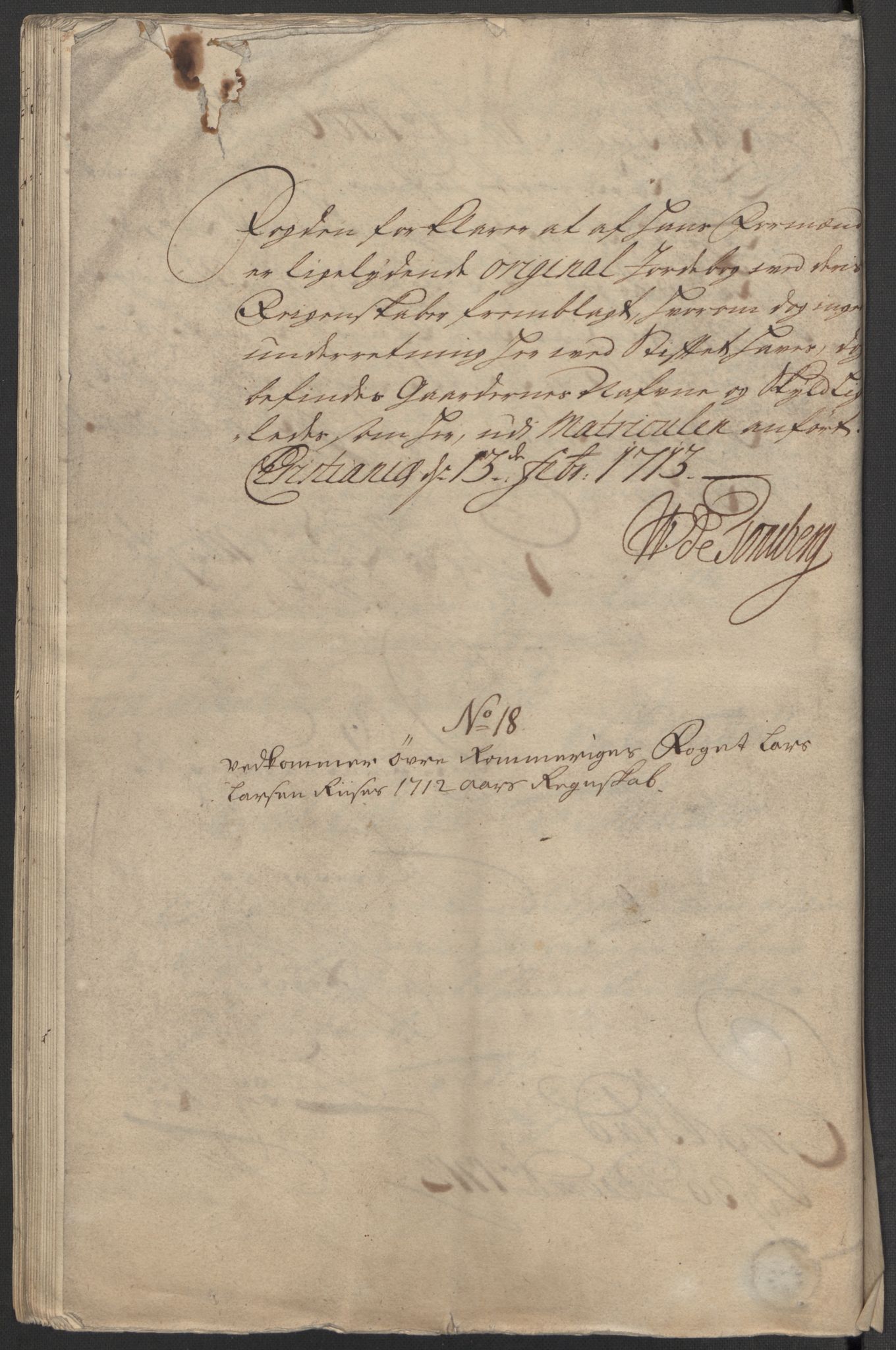 Rentekammeret inntil 1814, Reviderte regnskaper, Fogderegnskap, AV/RA-EA-4092/R12/L0722: Fogderegnskap Øvre Romerike, 1712, s. 279