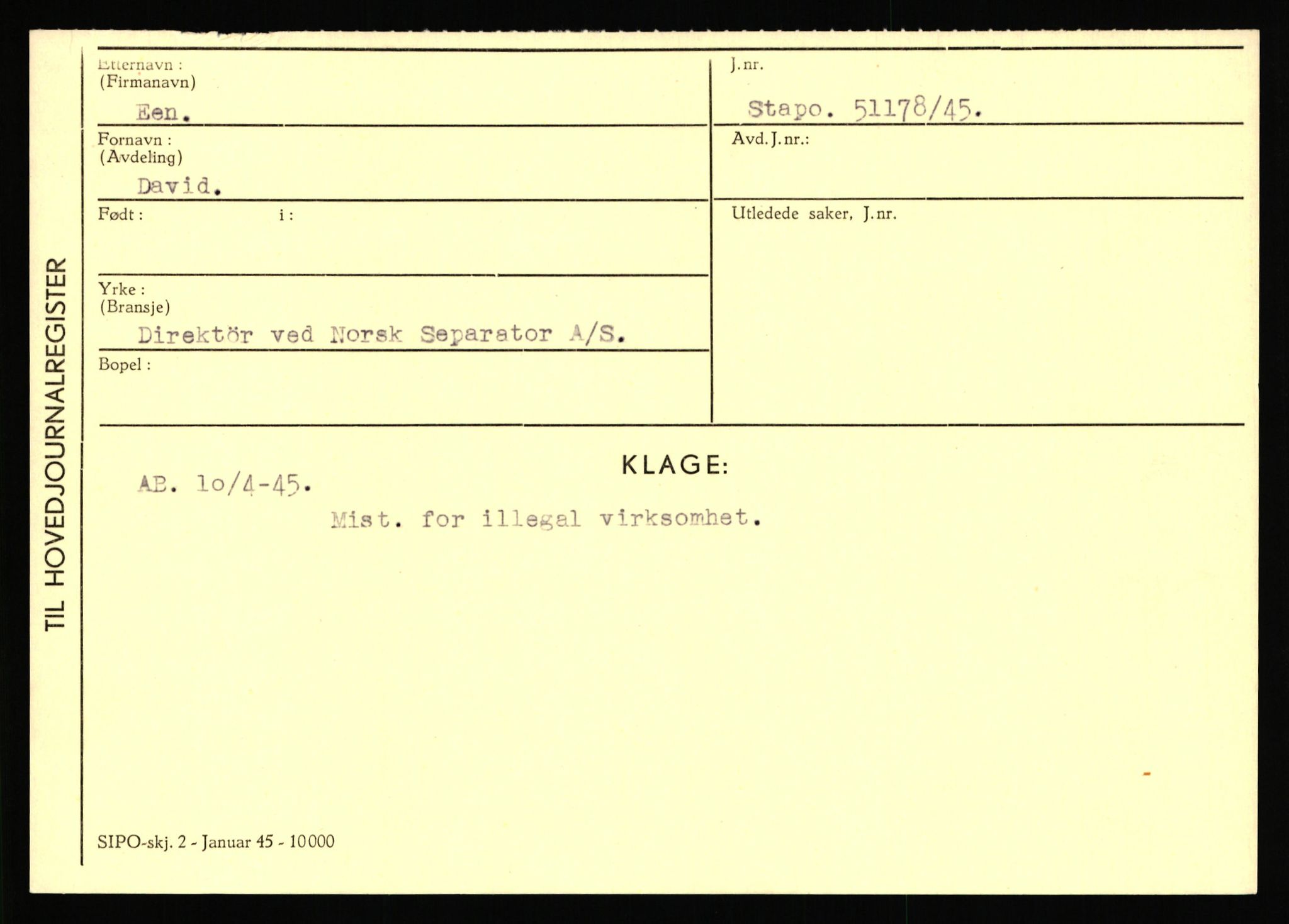 Statspolitiet - Hovedkontoret / Osloavdelingen, AV/RA-S-1329/C/Ca/L0003: Brechan - Eichinger	, 1943-1945, s. 4770