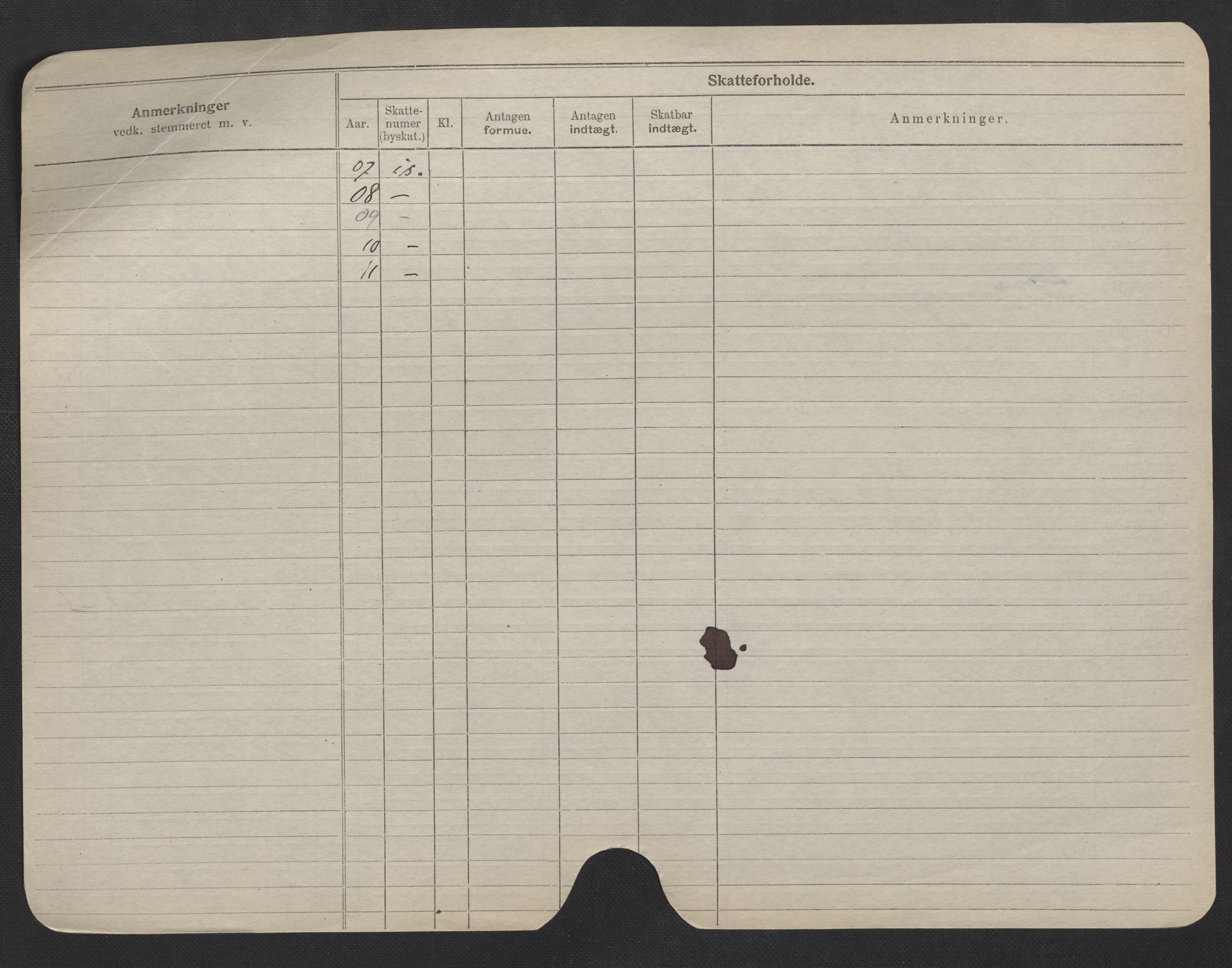 Oslo folkeregister, Registerkort, SAO/A-11715/F/Fa/Fac/L0006: Menn, 1906-1914, s. 876b