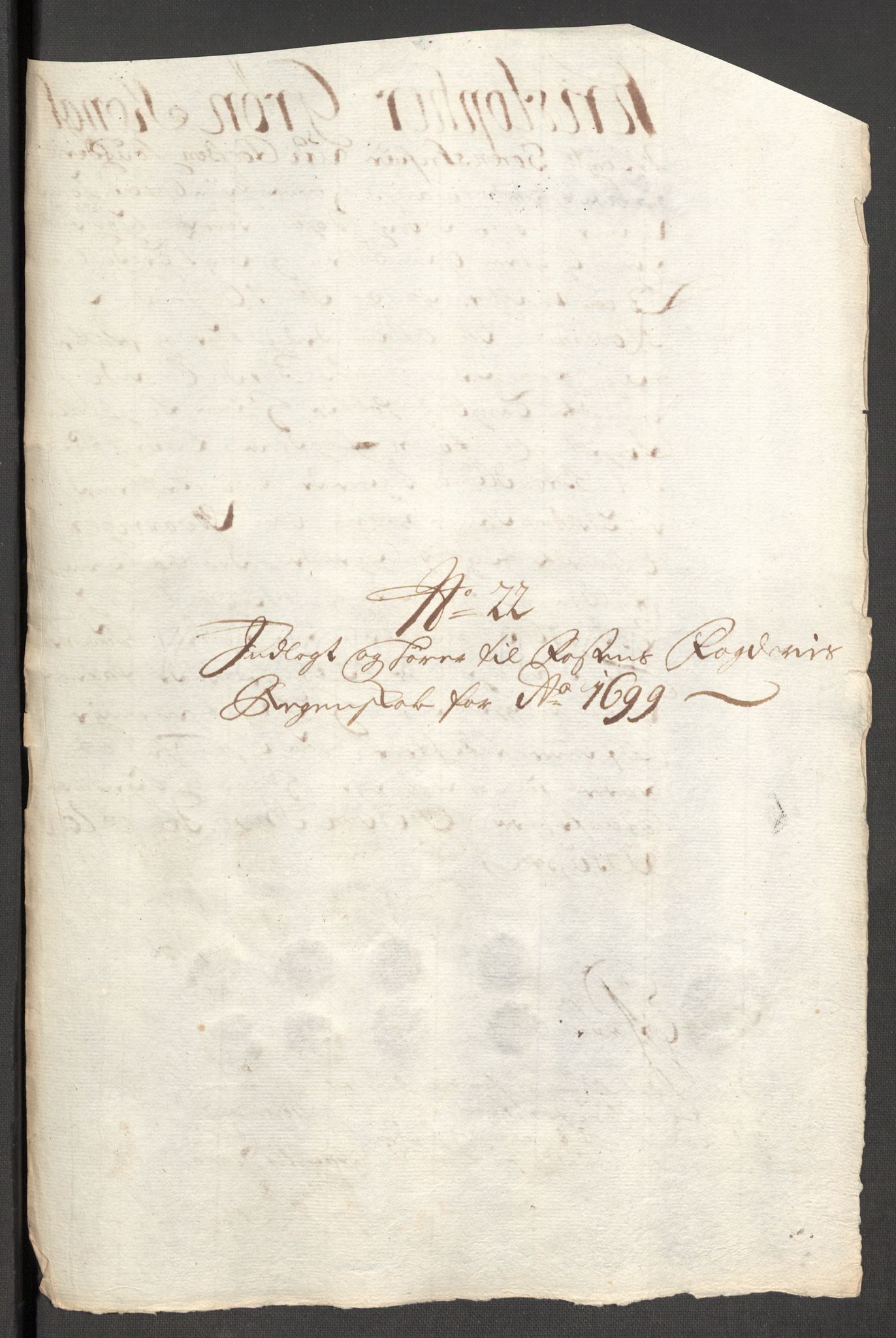 Rentekammeret inntil 1814, Reviderte regnskaper, Fogderegnskap, RA/EA-4092/R57/L3853: Fogderegnskap Fosen, 1698-1699, s. 366