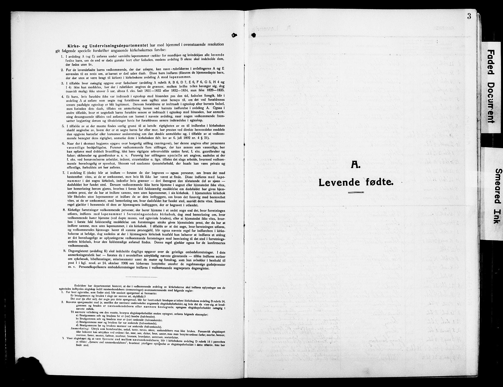 Sarpsborg prestekontor Kirkebøker, SAO/A-2006/G/Ga/L0002: Klokkerbok nr. 2, 1912-1931, s. 3