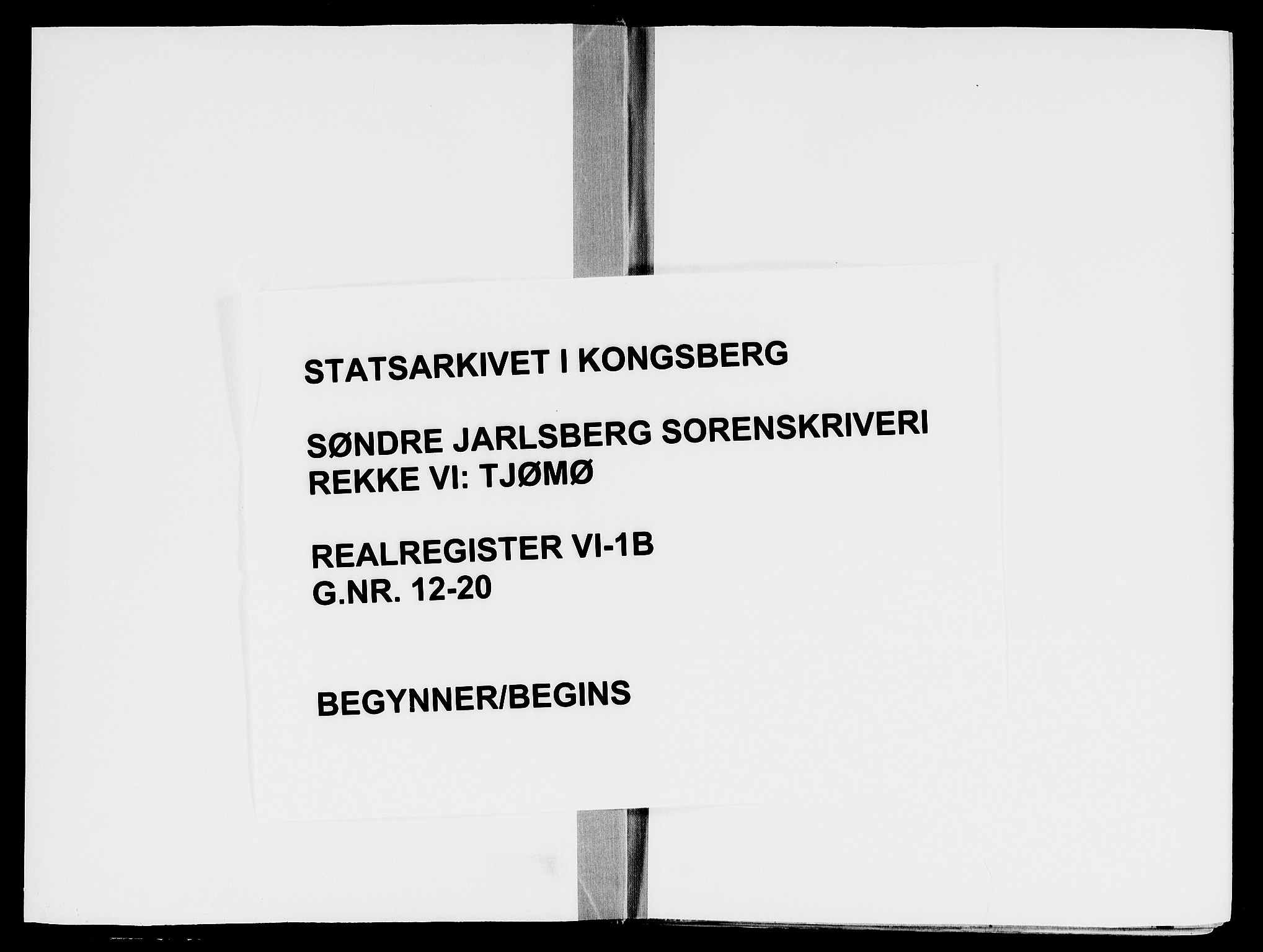 Søndre Jarlsberg sorenskriveri, SAKO/A-129/G/Gb/Gbf/L0001B: Panteregister nr. VI 1b