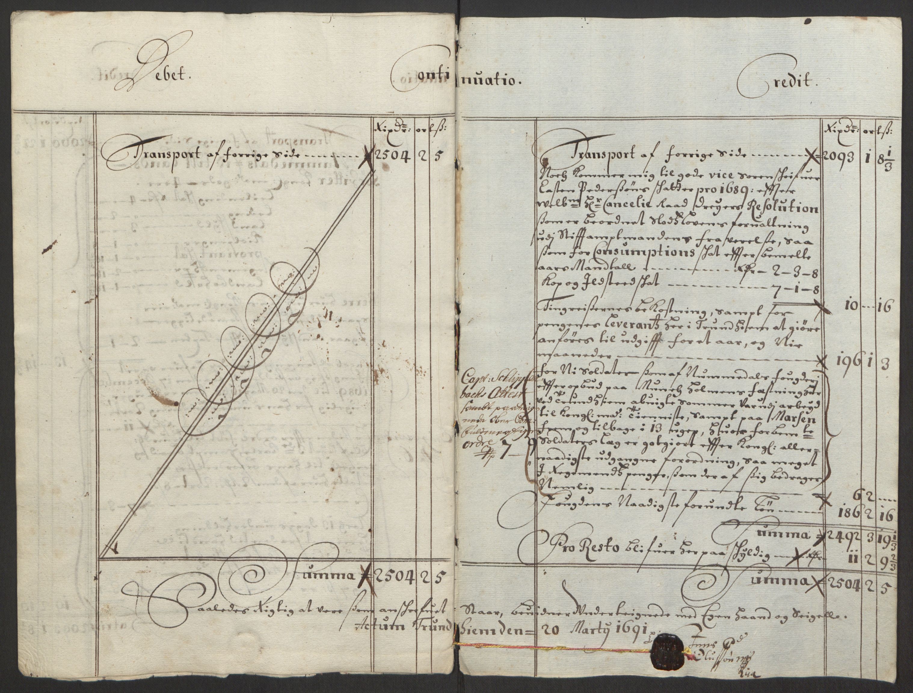 Rentekammeret inntil 1814, Reviderte regnskaper, Fogderegnskap, RA/EA-4092/R64/L4423: Fogderegnskap Namdal, 1690-1691, s. 10