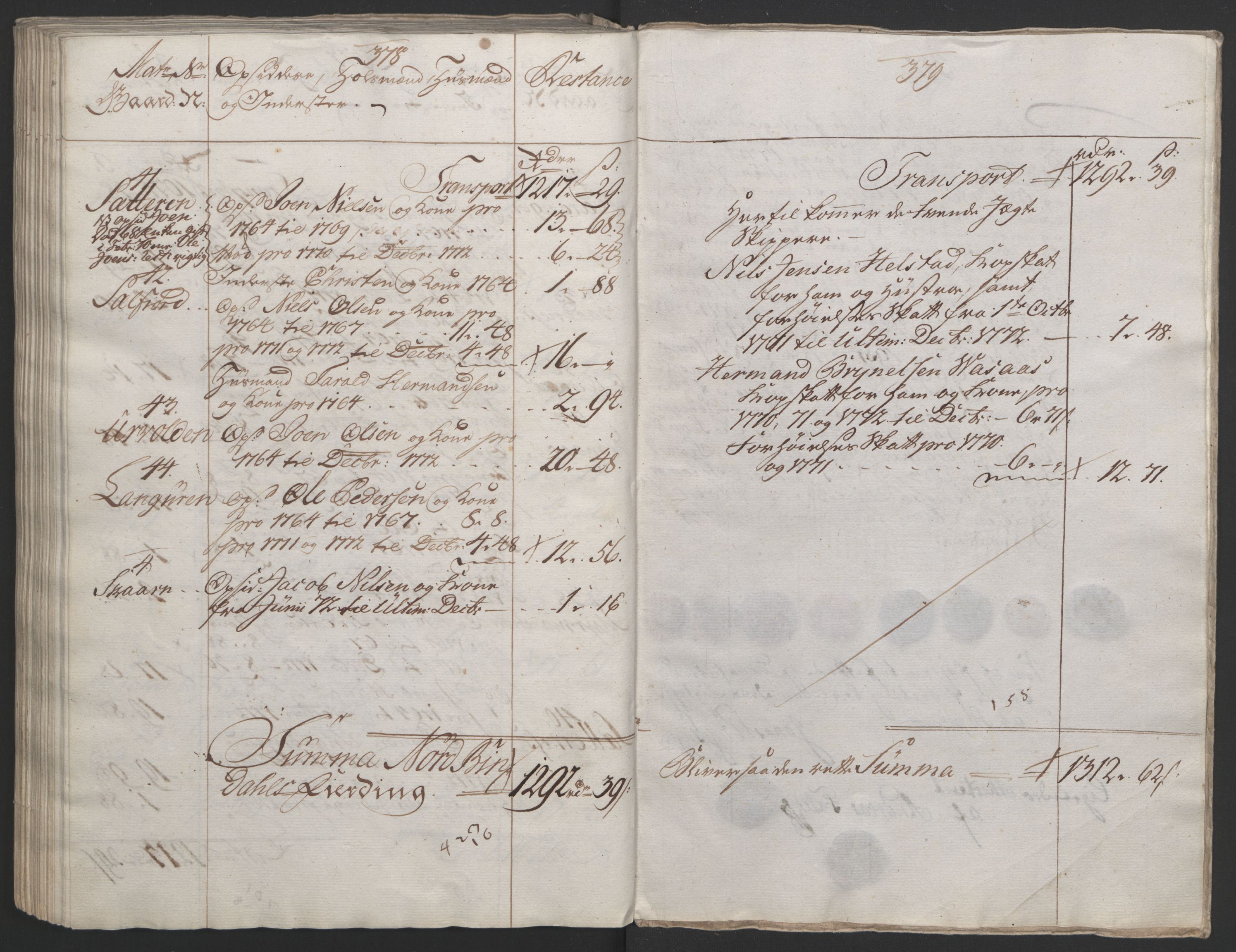 Rentekammeret inntil 1814, Reviderte regnskaper, Fogderegnskap, AV/RA-EA-4092/R65/L4573: Ekstraskatten Helgeland, 1762-1772, s. 632