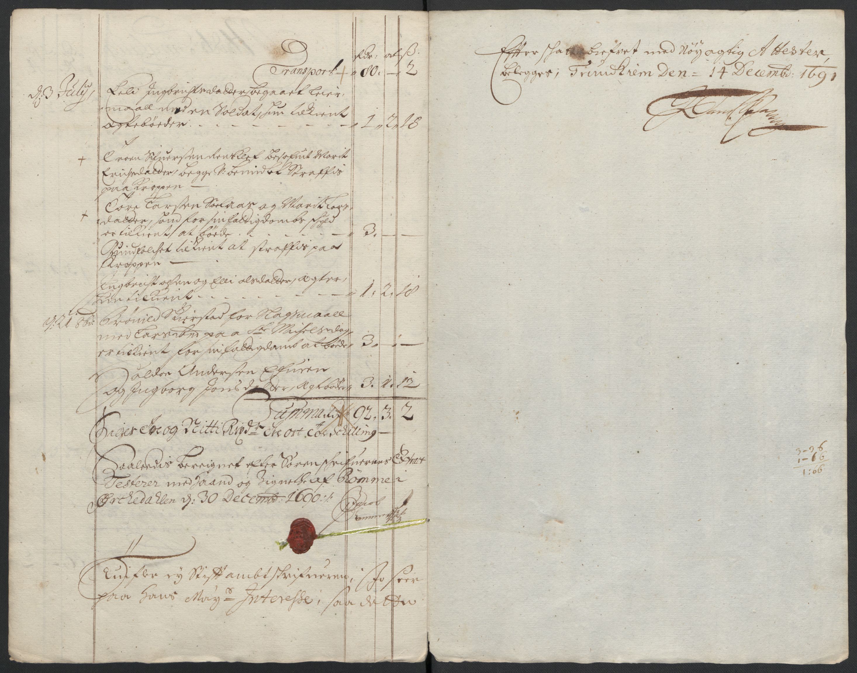 Rentekammeret inntil 1814, Reviderte regnskaper, Fogderegnskap, AV/RA-EA-4092/R58/L3936: Fogderegnskap Orkdal, 1689-1690, s. 397