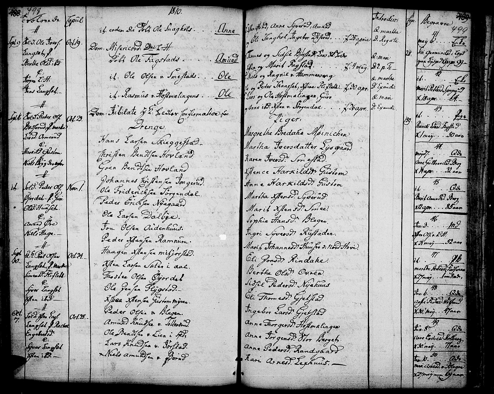 Fåberg prestekontor, AV/SAH-PREST-086/H/Ha/Haa/L0002: Ministerialbok nr. 2, 1775-1818, s. 498-499