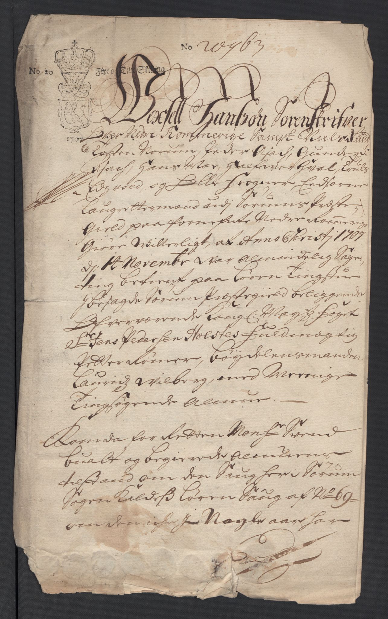 Rentekammeret inntil 1814, Reviderte regnskaper, Fogderegnskap, AV/RA-EA-4092/R11/L0591: Fogderegnskap Nedre Romerike, 1708-1709, s. 167