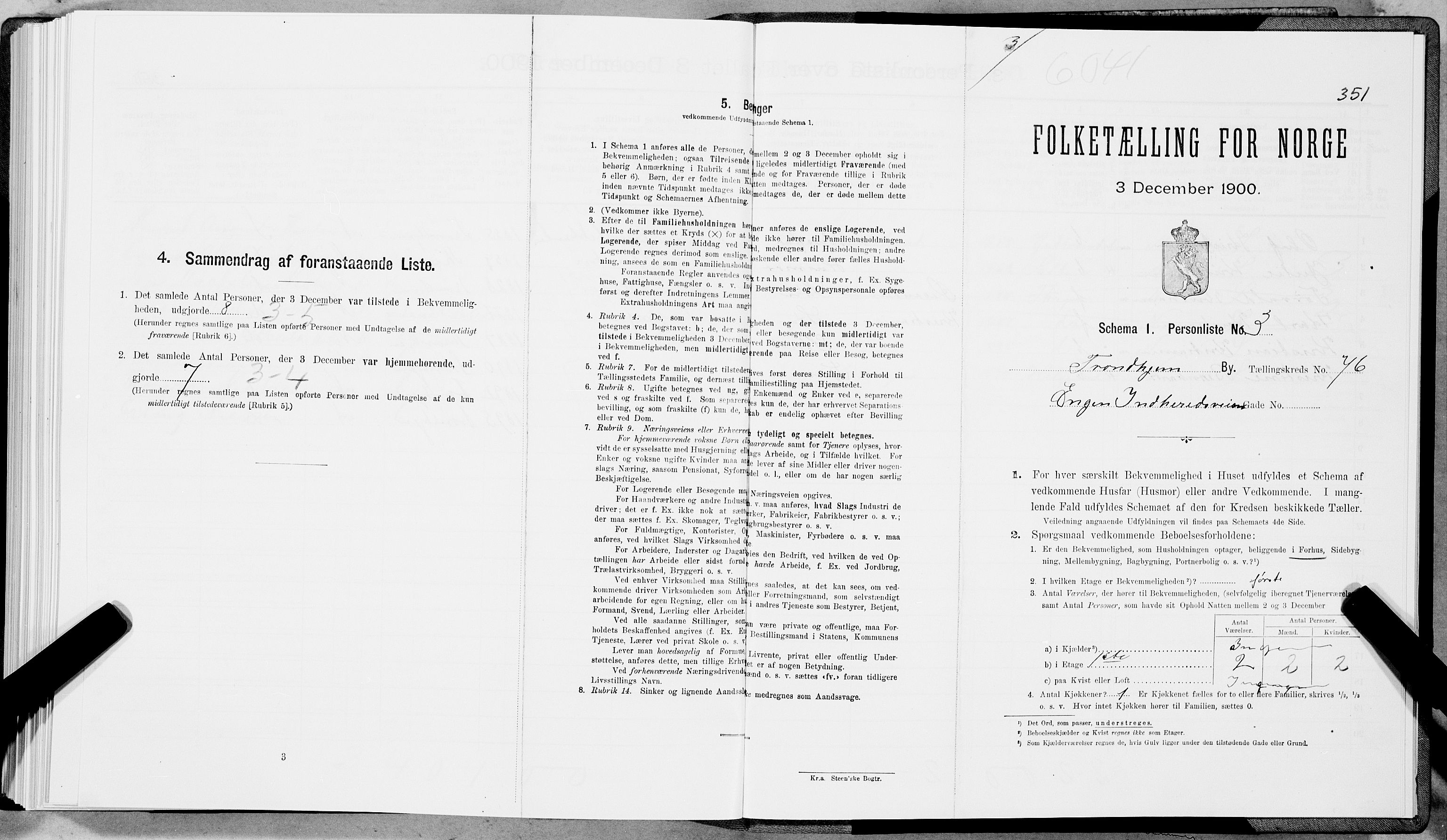 SAT, Folketelling 1900 for 1601 Trondheim kjøpstad, 1900, s. 15208
