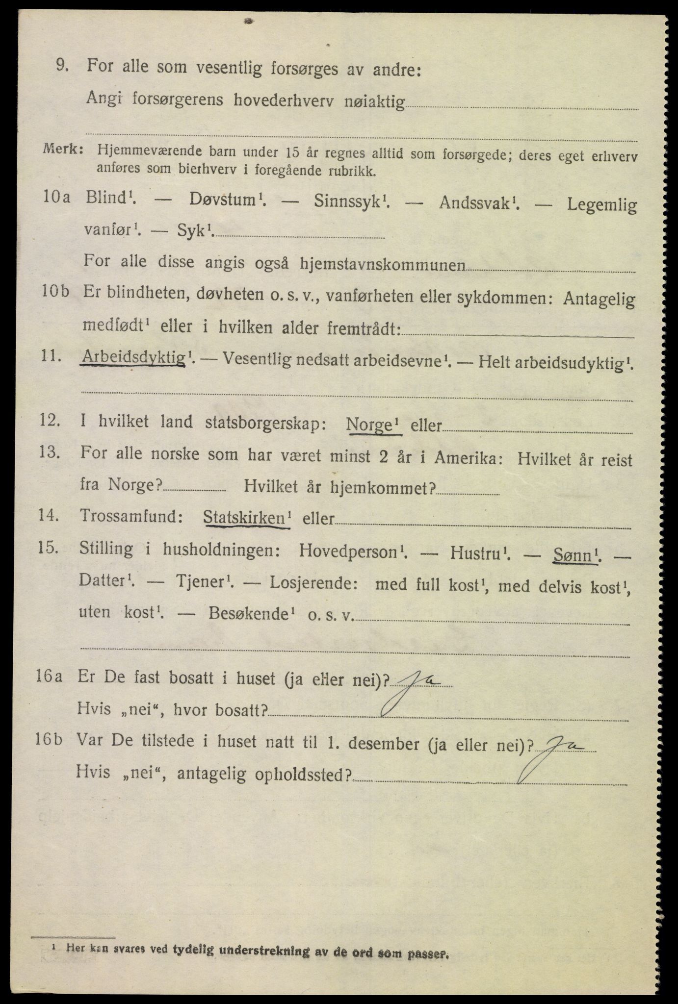 SAK, Folketelling 1920 for 1012 Oddernes herred, 1920, s. 5454