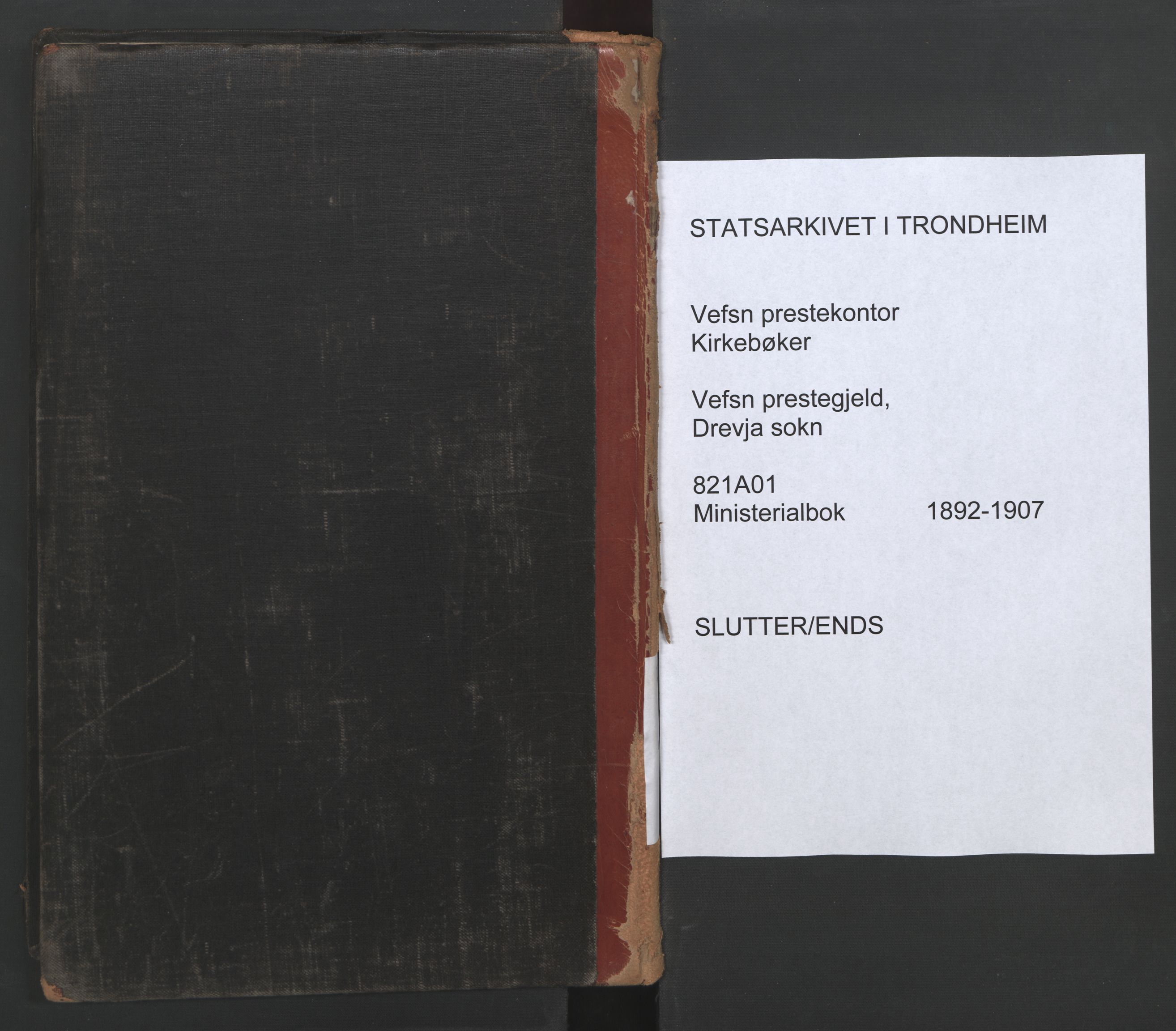Ministerialprotokoller, klokkerbøker og fødselsregistre - Nordland, SAT/A-1459/821/L0317: Ministerialbok nr. 821A01, 1892-1907