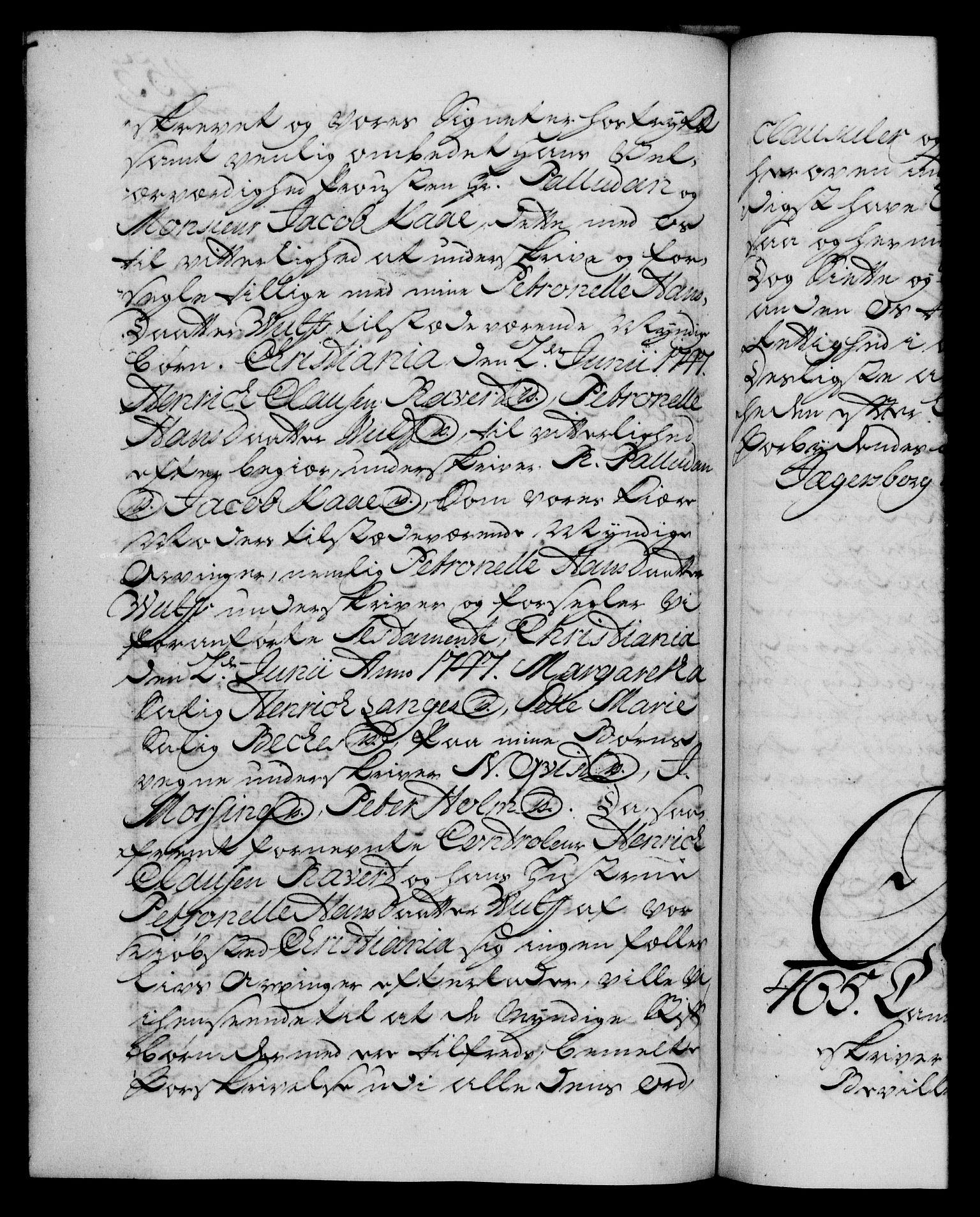 Danske Kanselli 1572-1799, RA/EA-3023/F/Fc/Fca/Fcaa/L0035: Norske registre, 1746-1748, s. 453b