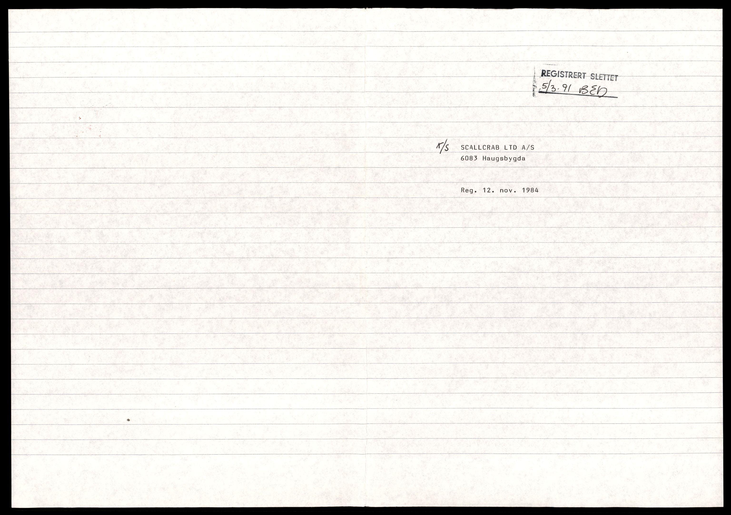 Søre Sunnmøre sorenskriveri, AV/SAT-A-4122/2/J/Jd/Jda/L0019: Bilag. Aksjeselskap, Sc-So, 1944-1990, s. 1