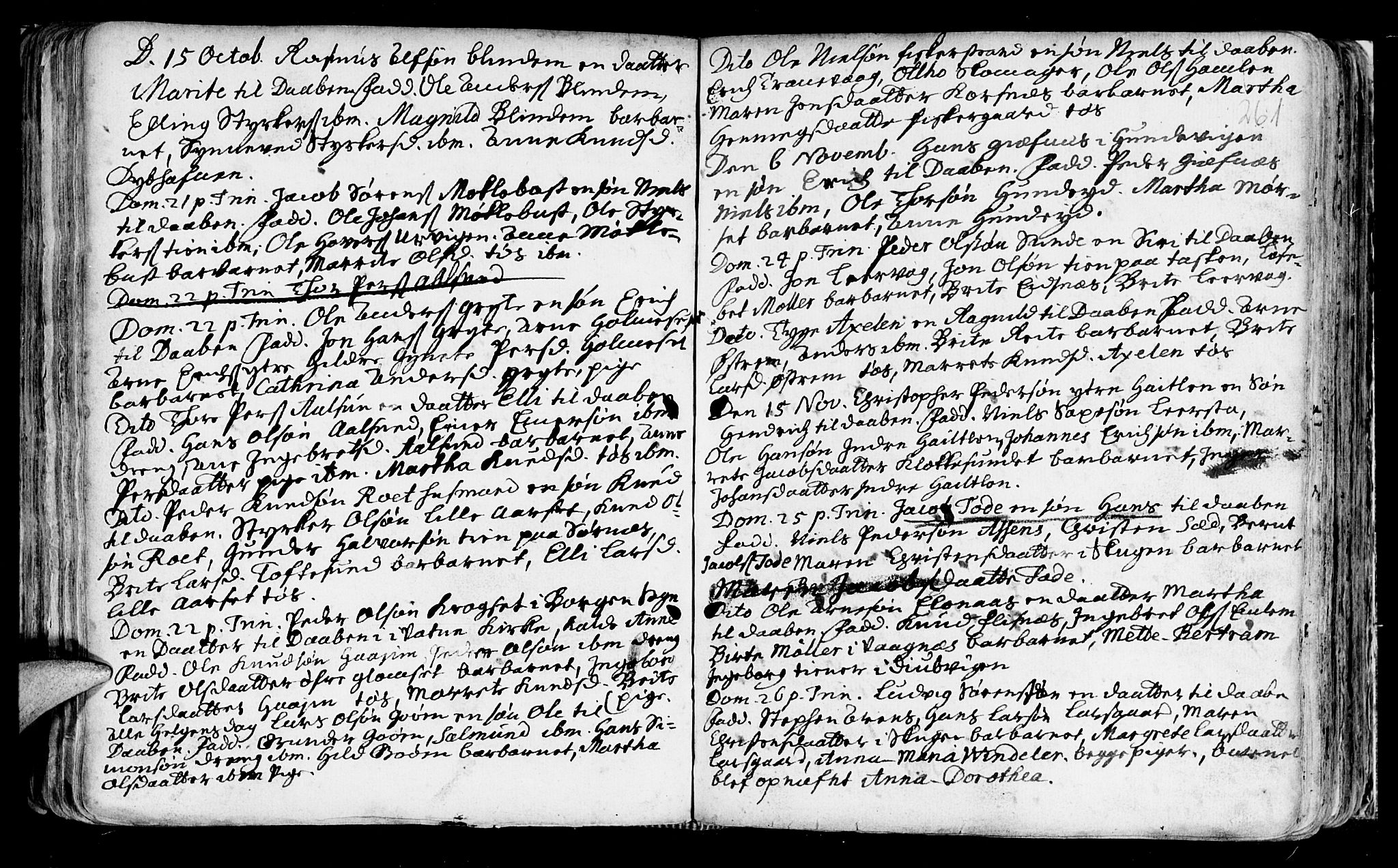 Ministerialprotokoller, klokkerbøker og fødselsregistre - Møre og Romsdal, AV/SAT-A-1454/528/L0390: Ministerialbok nr. 528A01, 1698-1739, s. 260-261