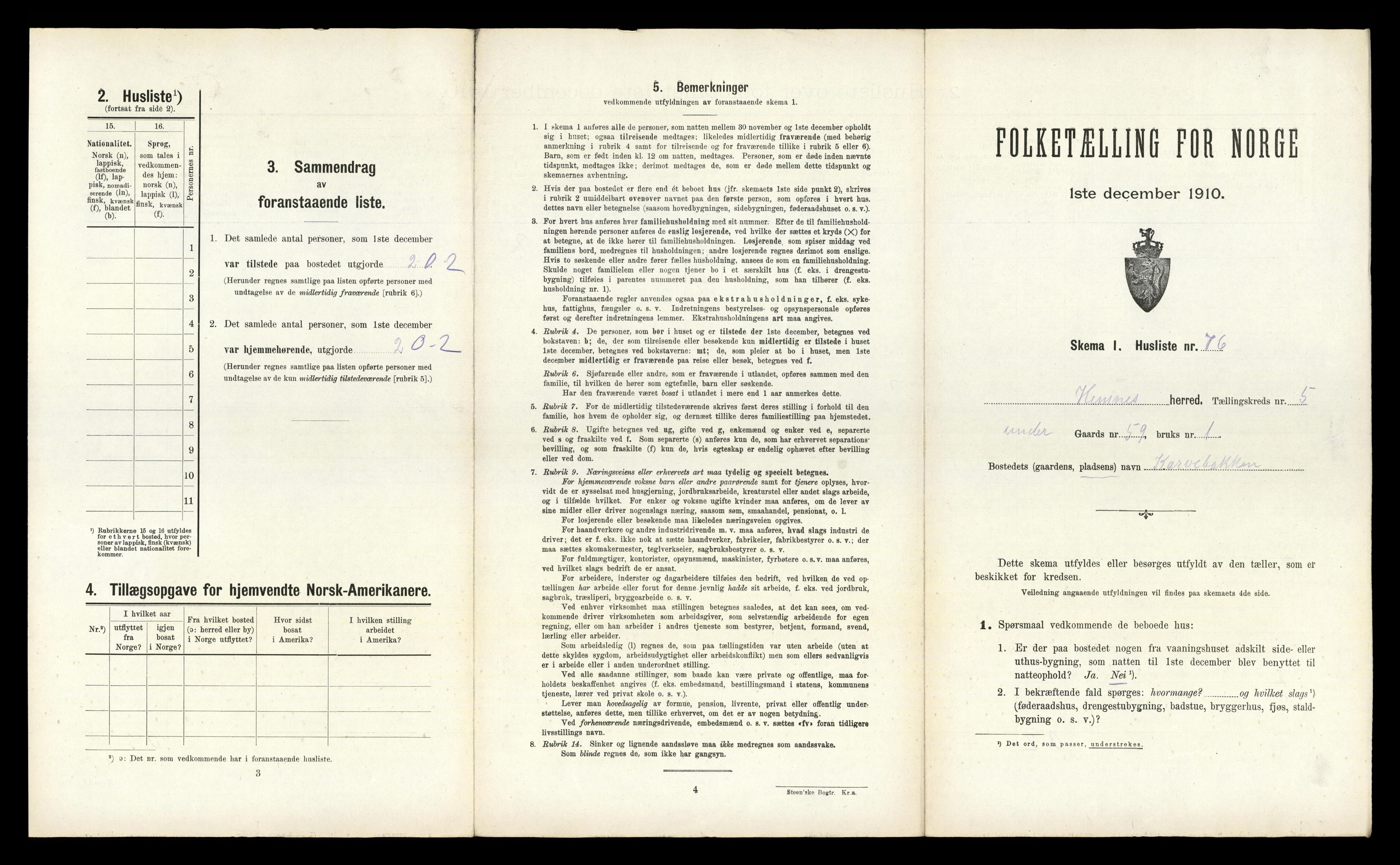 RA, Folketelling 1910 for 1832 Hemnes herred, 1910, s. 1236