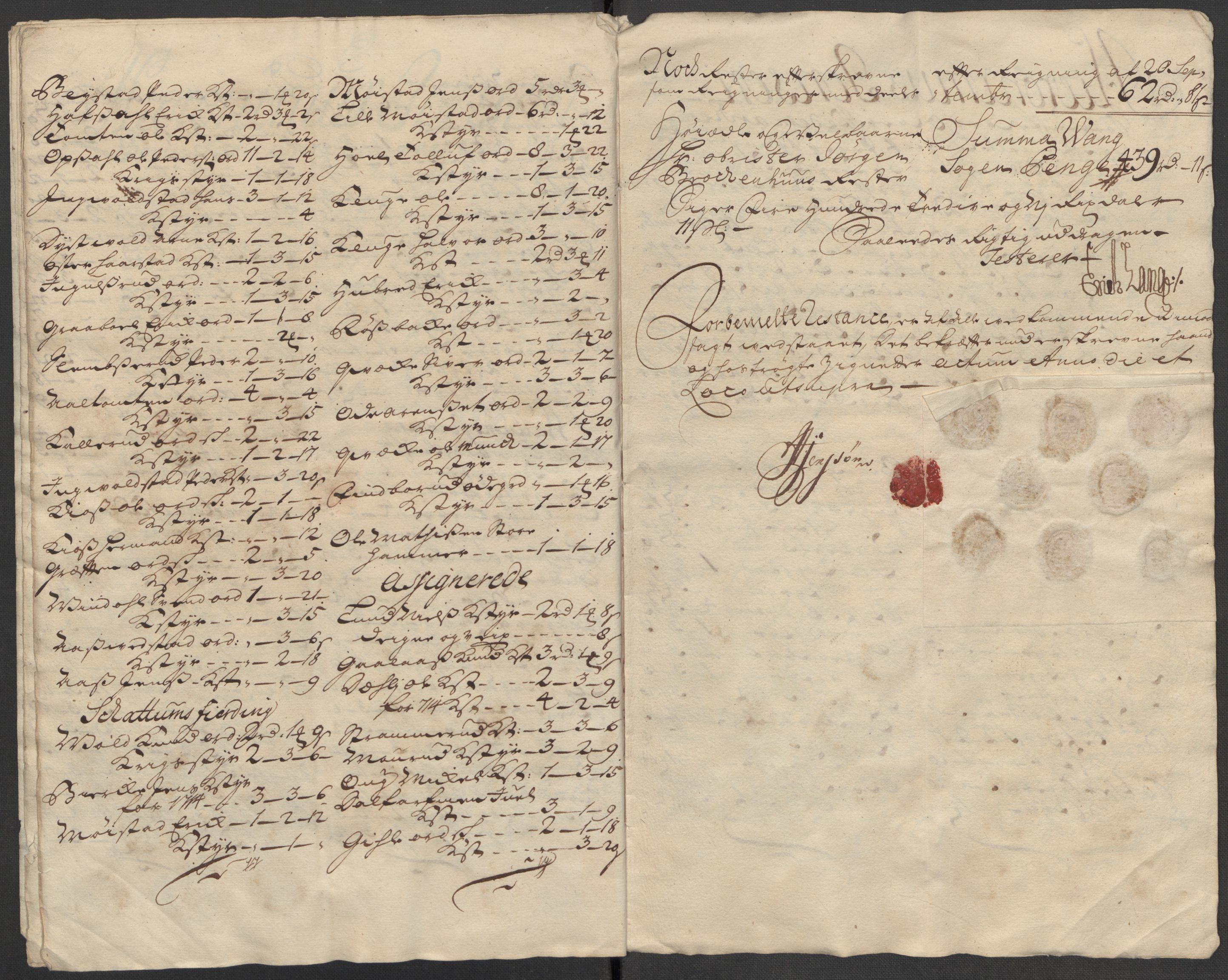 Rentekammeret inntil 1814, Reviderte regnskaper, Fogderegnskap, AV/RA-EA-4092/R16/L1056: Fogderegnskap Hedmark, 1717, s. 427