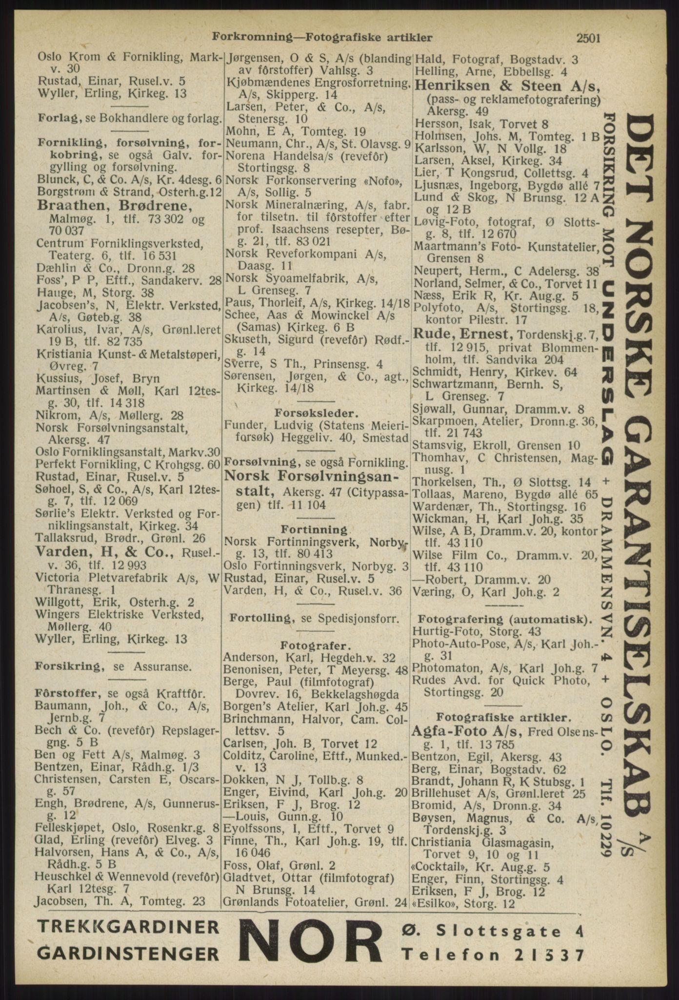 Kristiania/Oslo adressebok, PUBL/-, 1936, s. 2501