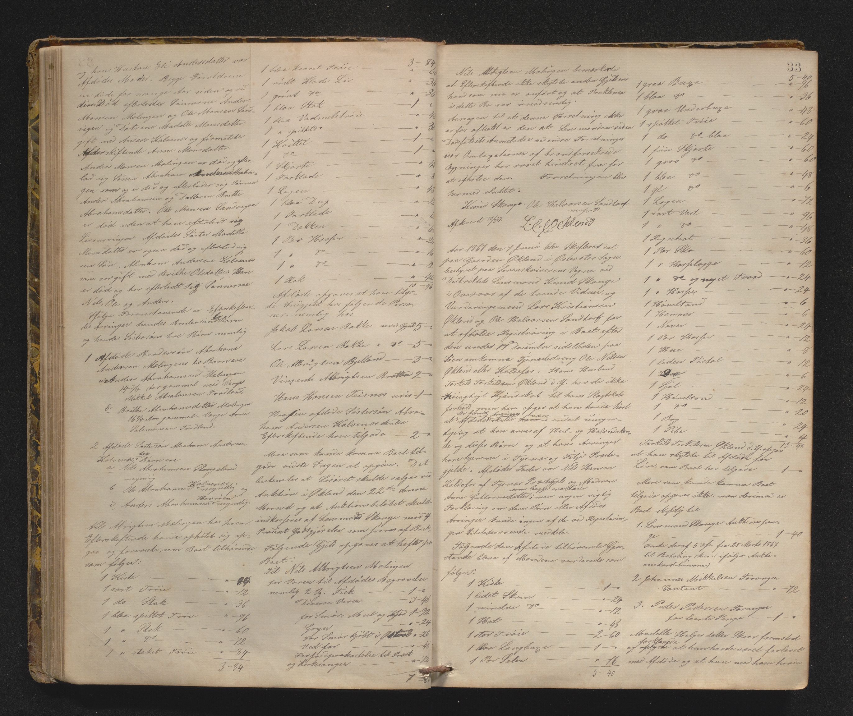 Lensmannen i Sund og Austevoll, AV/SAB-A-35201/0006/L0010: Registreringsprotokoll, 1863-1877, s. 32b-33a