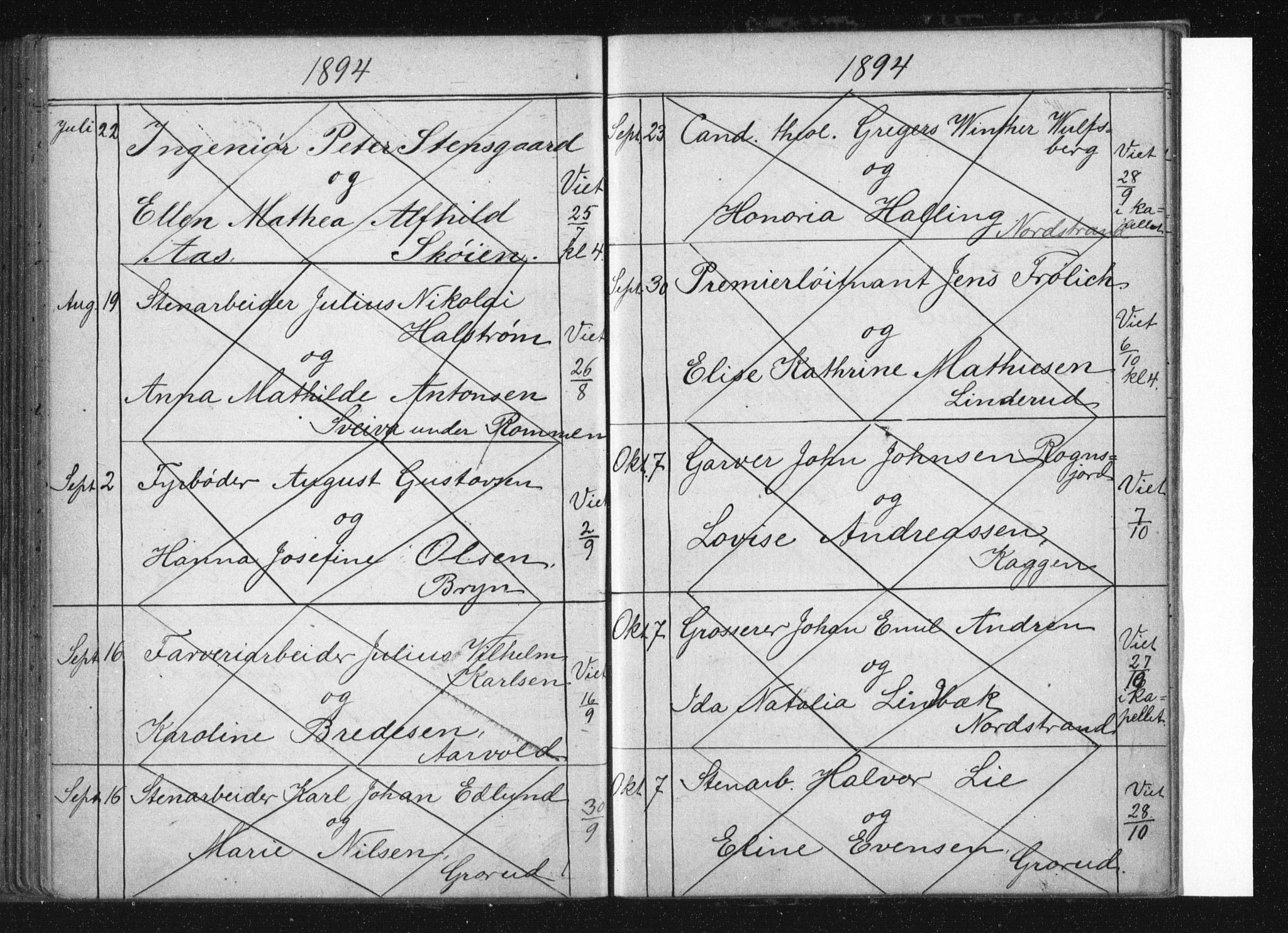 Østre Aker prestekontor Kirkebøker, AV/SAO-A-10840/H/Ha/L0005: Lysningsprotokoll nr. I 5, 1879-1899