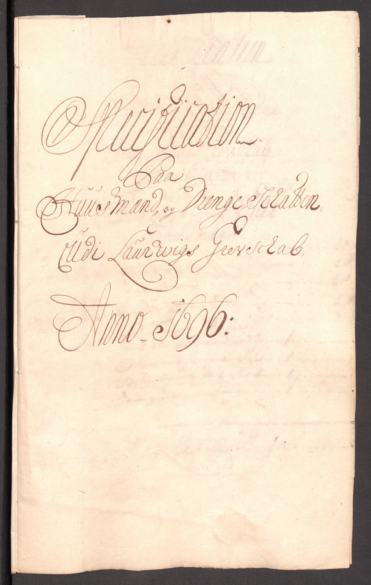 Rentekammeret inntil 1814, Reviderte regnskaper, Fogderegnskap, RA/EA-4092/R33/L1975: Fogderegnskap Larvik grevskap, 1696-1697, s. 71