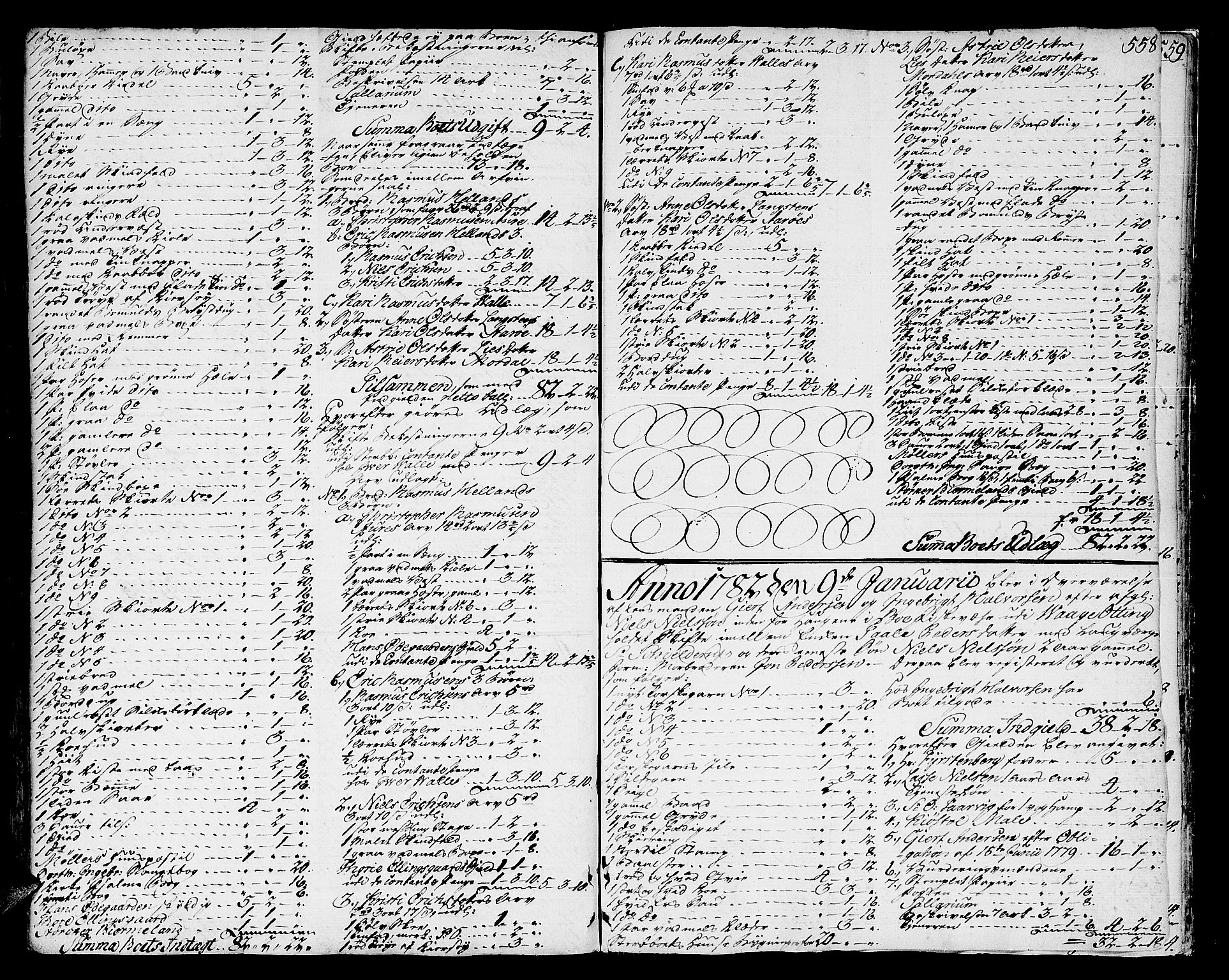 Romsdal sorenskriveri, SAT/A-4149/1/3/3A/L0010: Skifteprotokoll, 1774-1782, s. 557b-558a
