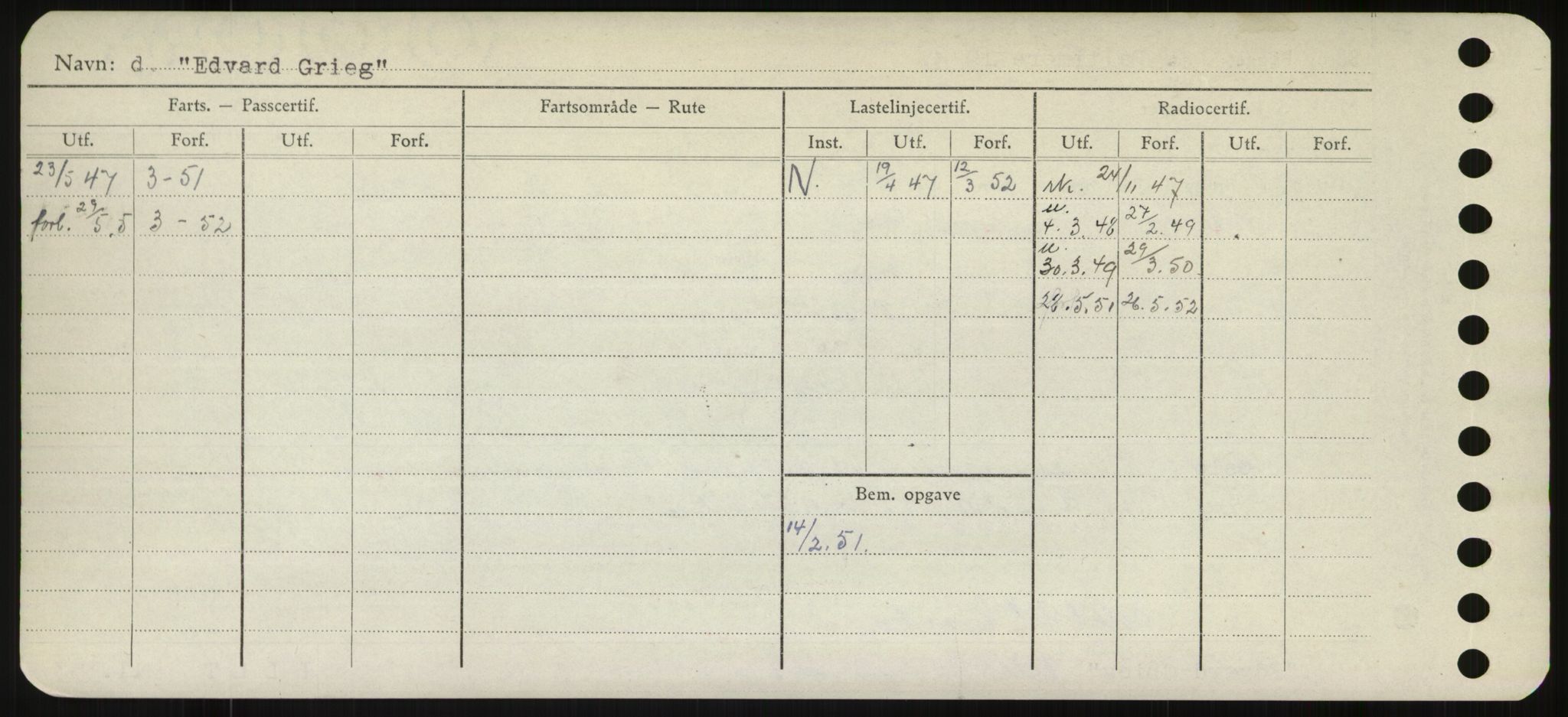 Sjøfartsdirektoratet med forløpere, Skipsmålingen, RA/S-1627/H/Hd/L0009: Fartøy, E, s. 66