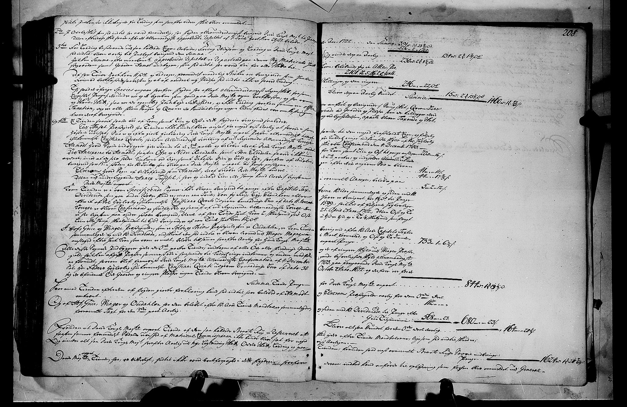 Rentekammeret inntil 1814, Realistisk ordnet avdeling, AV/RA-EA-4070/N/Nb/Nbf/L0102: Solør, Østerdalen og Odal matrikkelprotokoll, 1723, s. 207b-208a
