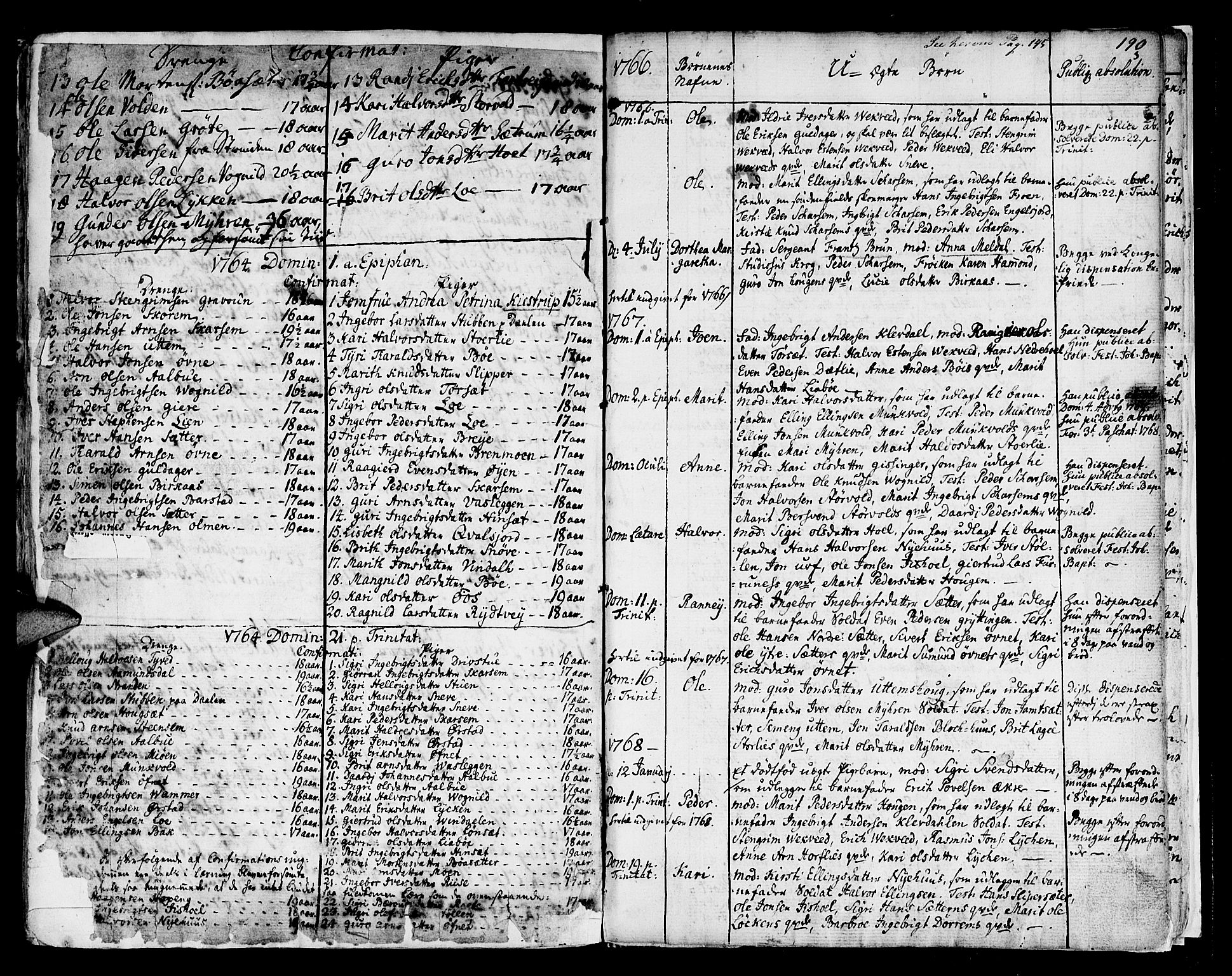 Ministerialprotokoller, klokkerbøker og fødselsregistre - Sør-Trøndelag, AV/SAT-A-1456/678/L0891: Ministerialbok nr. 678A01, 1739-1780, s. 190