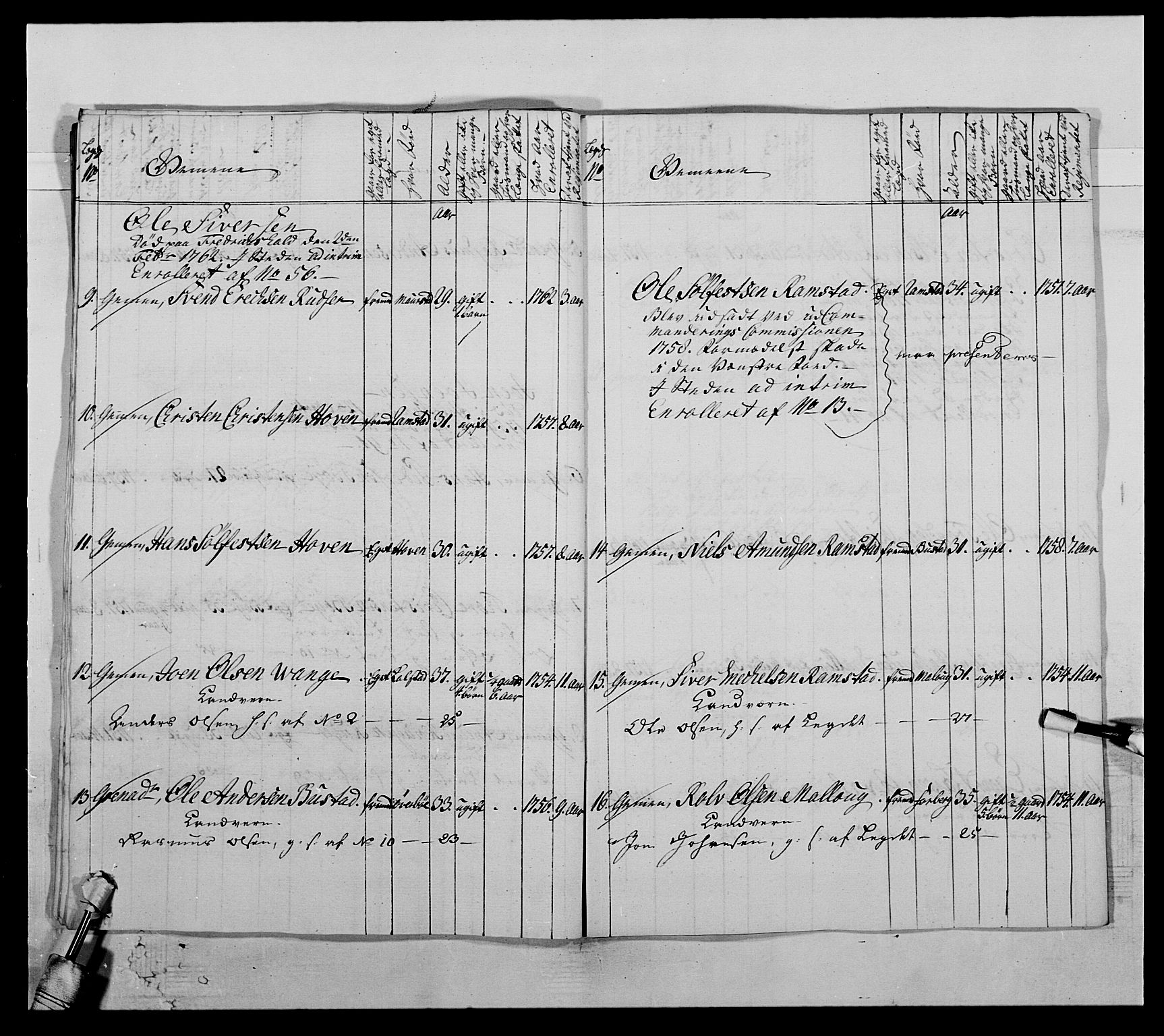 Kommanderende general (KG I) med Det norske krigsdirektorium, AV/RA-EA-5419/E/Ea/L0503b: 1. Opplandske regiment, 1764-1765, s. 443