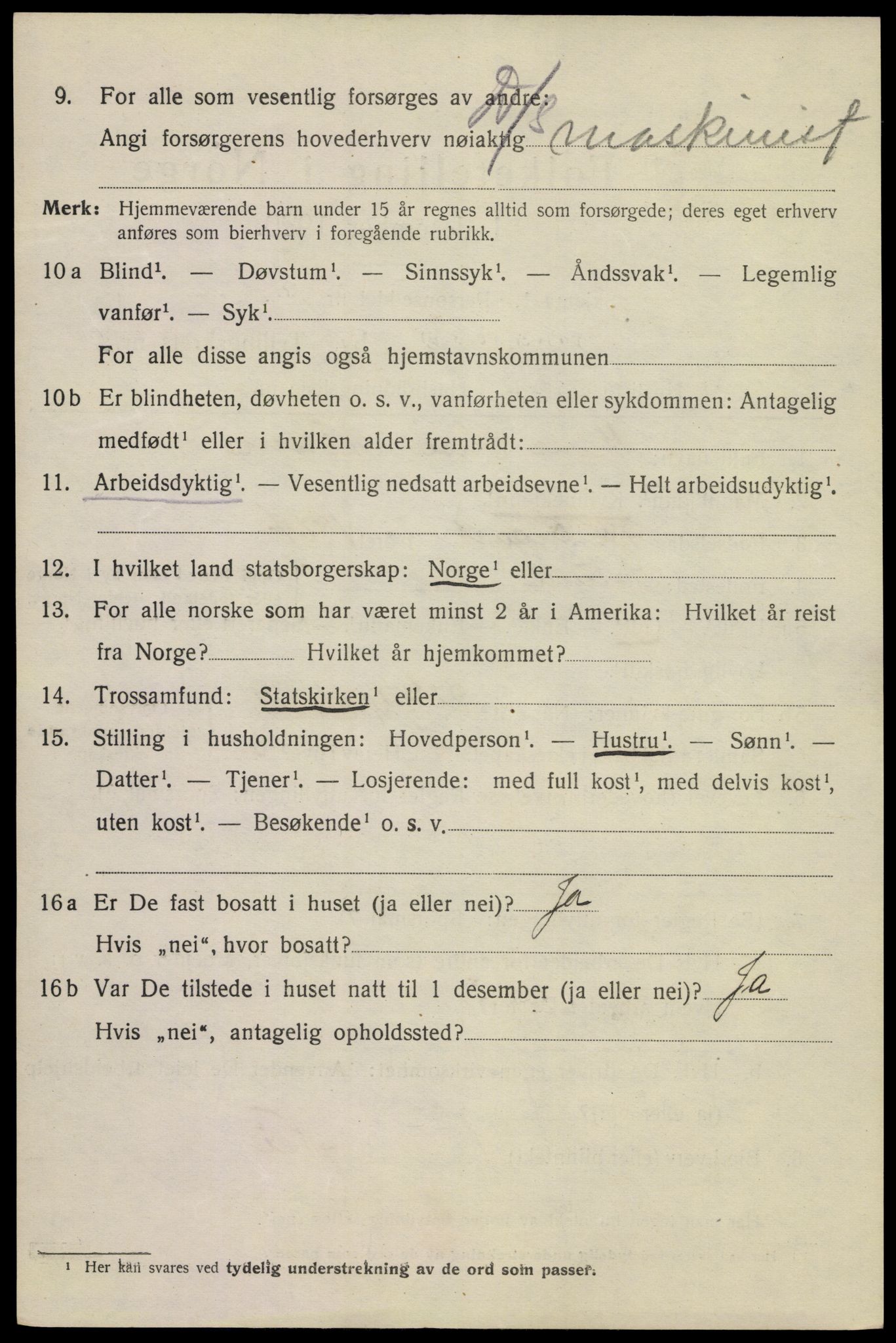 SAKO, Folketelling 1920 for 0801 Kragerø kjøpstad, 1920, s. 8210
