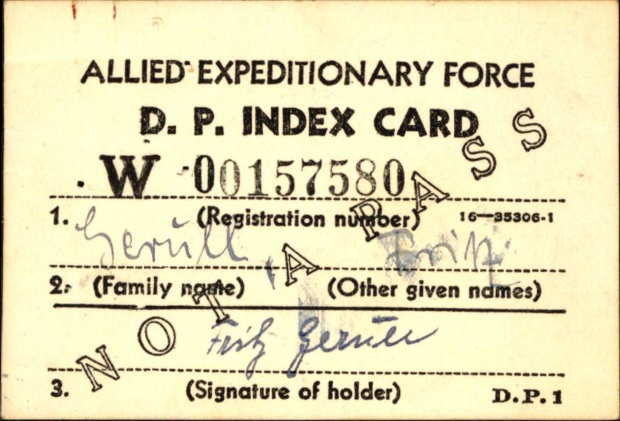 Forsvaret, Forsvarets overkommando II, AV/RA-RAFA-3915/D/Db/L0009: CI Questionaires. Tyske okkupasjonsstyrker i Norge. Tyskere., 1945-1946, s. 478