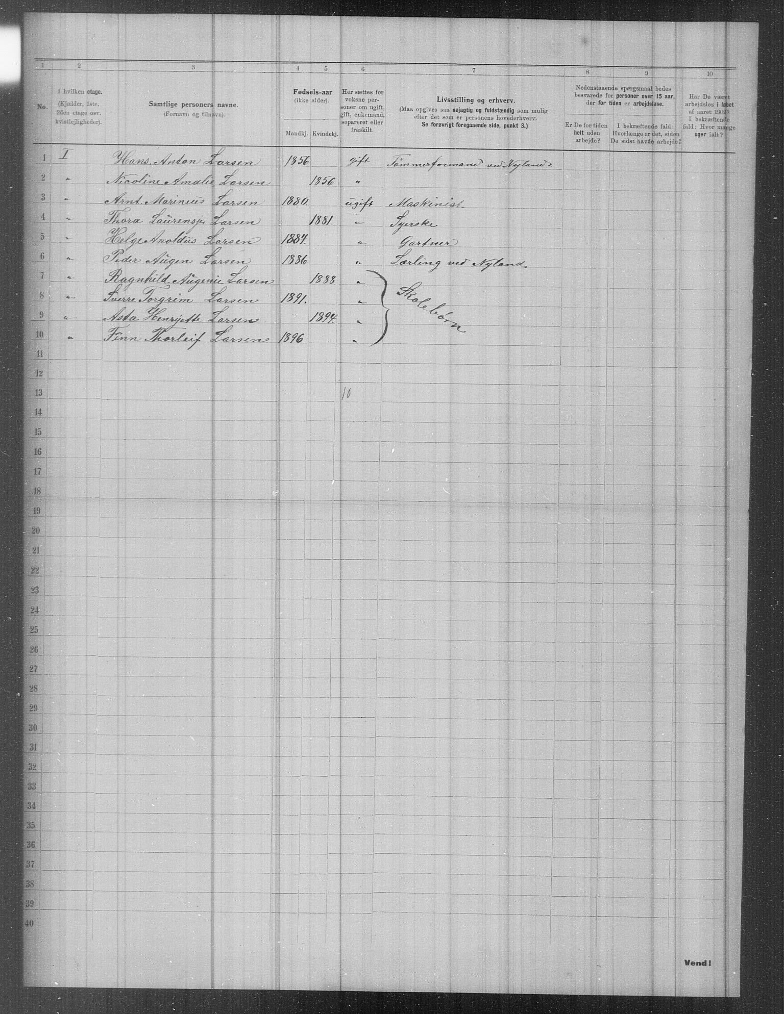 OBA, Kommunal folketelling 31.12.1902 for Kristiania kjøpstad, 1902, s. 975